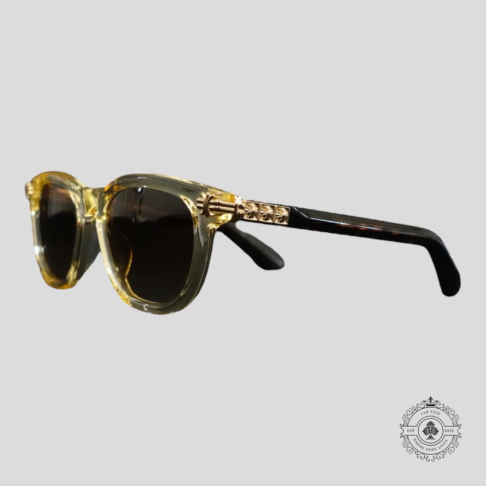 Chrome Hearts Chrome Hearts Smoke Show Glasses in Tortoise Shell/Gold Size ONE SIZE - 1 Thumbnail