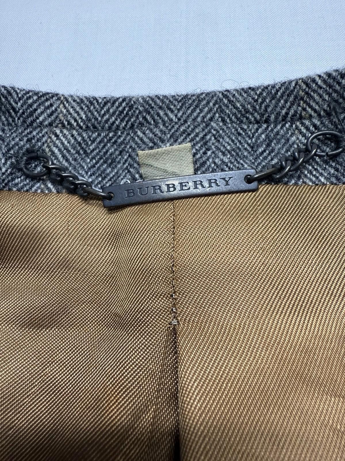 Burberry Burberry London Rare Wool Men’s Blazer In Herringbone 52R Size 52R - 7 Thumbnail