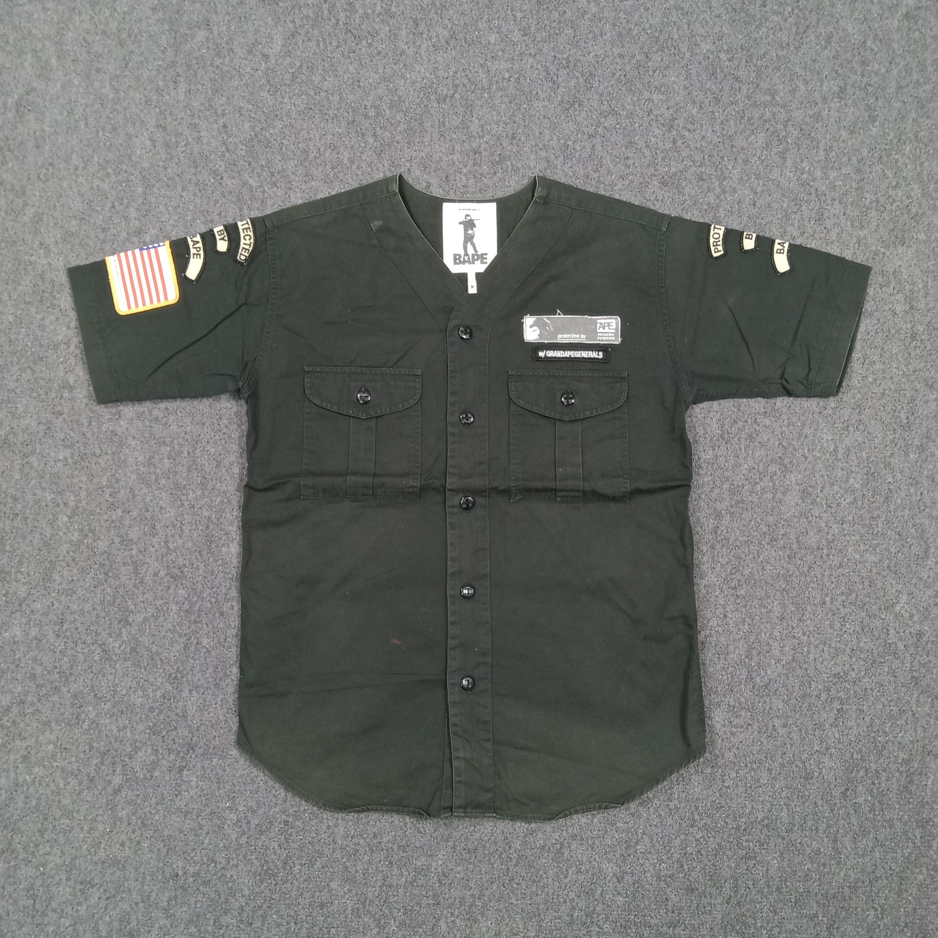 Bape Rare 90's BAPE Japanese Button Up Work Shirt C285N28 Size US M / EU 48-50 / 2 - 1 Thumbnail