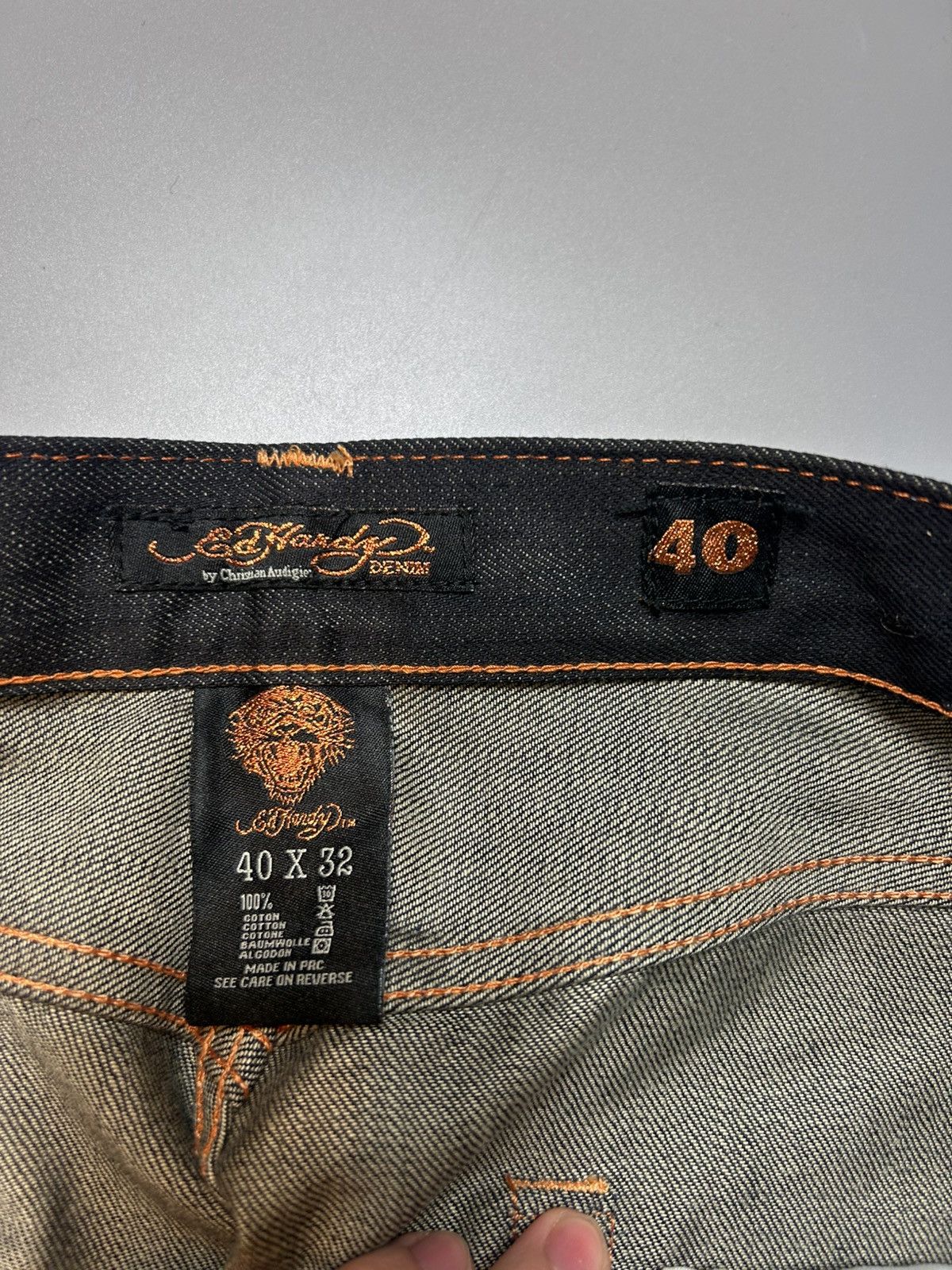 Ed Hardy Ed Hardy 2009 Denim Jeans Raw denim Size US 40 / EU 56 - 9 Thumbnail