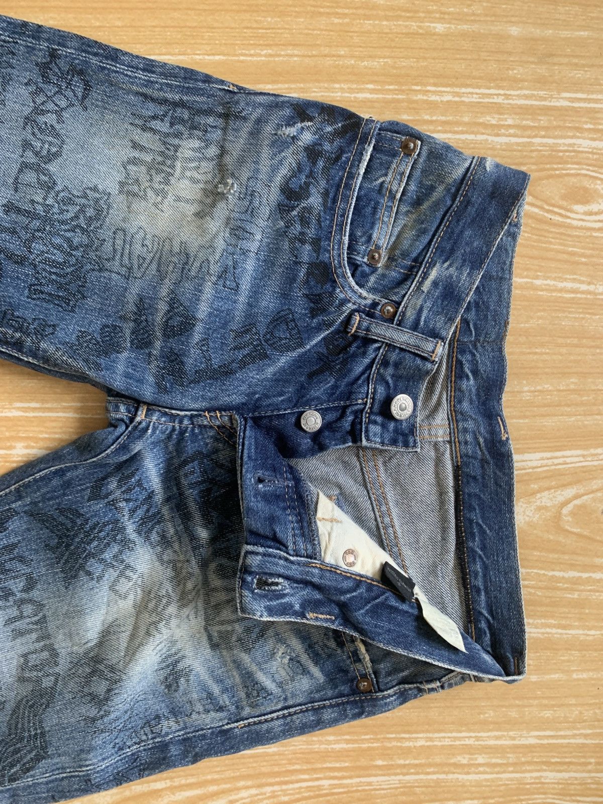 Hysteric Glamour Rare..!! xxs Hysteric Glamour full print metal band pants Size US 26 / EU 42 - 21 Thumbnail