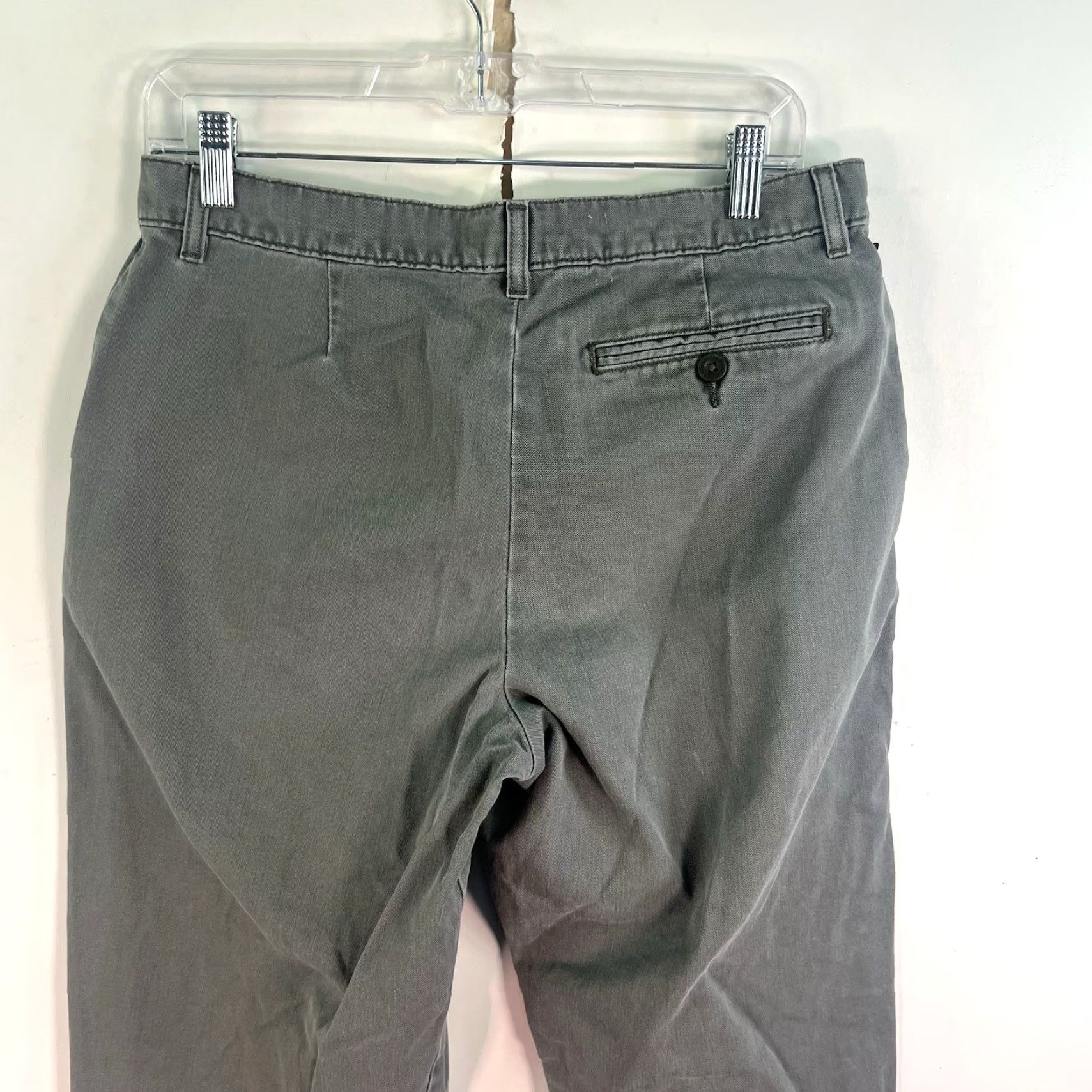 Polo Ralph Lauren VINTAGE Polo Ralph Lauren Pants Womens Size 8 Gray Cropped Cuffed Twill Inseam 21in 32x21 Button Zip Logo Casual 90s College Love Size 30" / US 8 / IT 44 - 6 Thumbnail