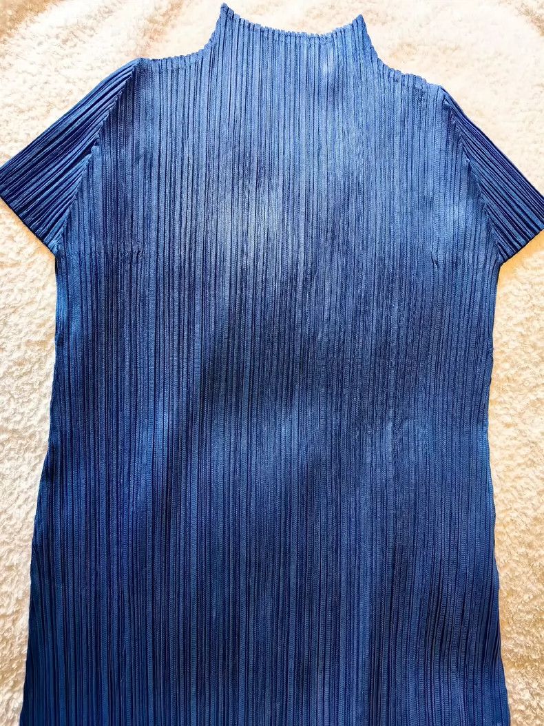 Issey Miyake Issey Miyake size:3 Blue pleated dress Size M / US 6-8 / IT 42-44 - 3 Thumbnail