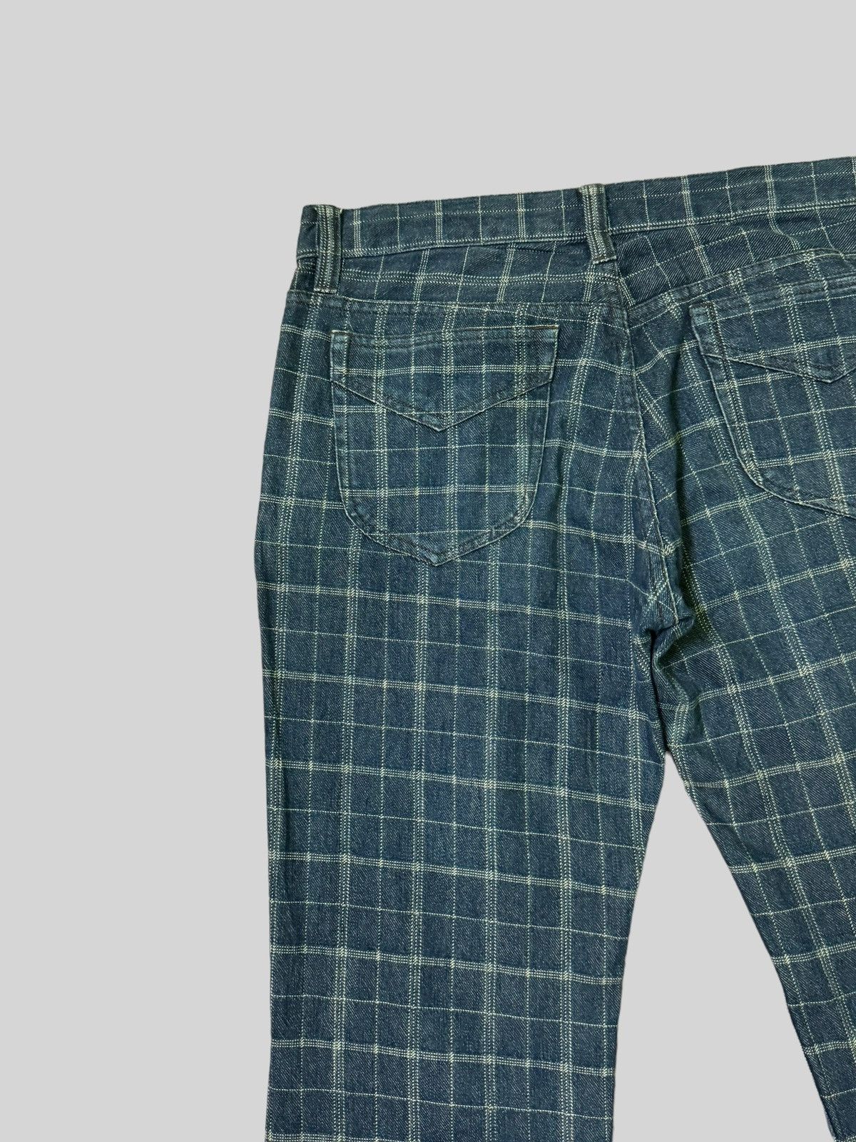 Japanese Brand × Vintage Nicole Club For Men Checkered Denim Jeans Size US 33 - 8 Thumbnail