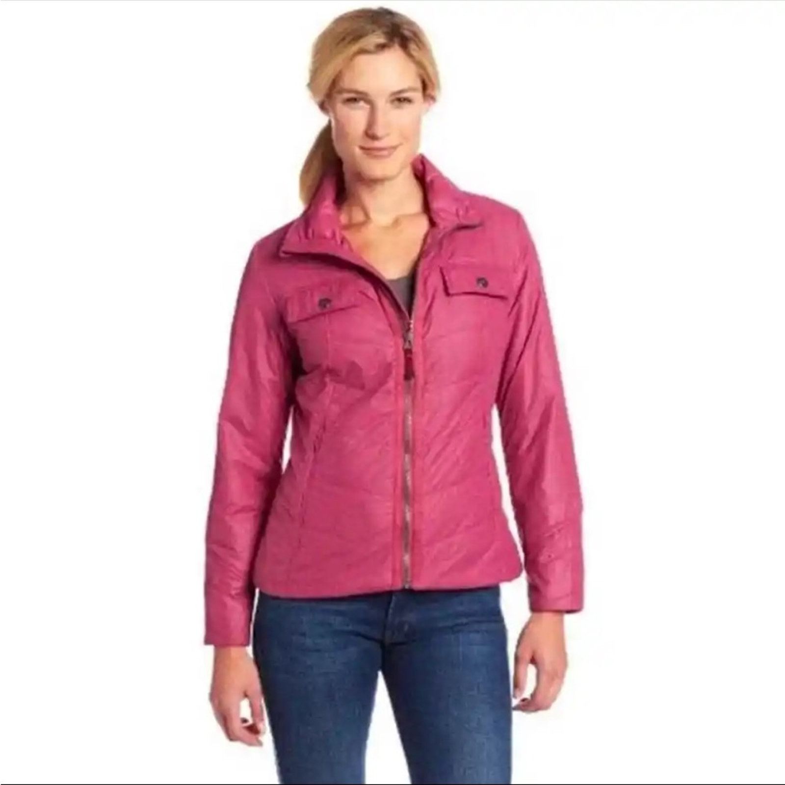 Prana PrAna Chantal Puffer Jacket Plum Red Gorpcore hiking size s Size S / US 4 / IT 40 - 1 Thumbnail