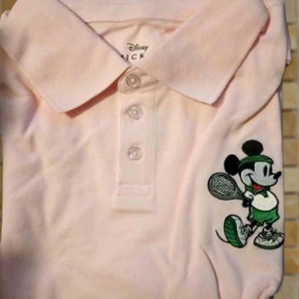 Disney MENS DISNEY MICKEY MOUSE POLO SHIRT polo Shirt XXL Pink Golf Cotton Short Sleeve Mens Size US XXL / EU 58 / 5 - 1 Preview