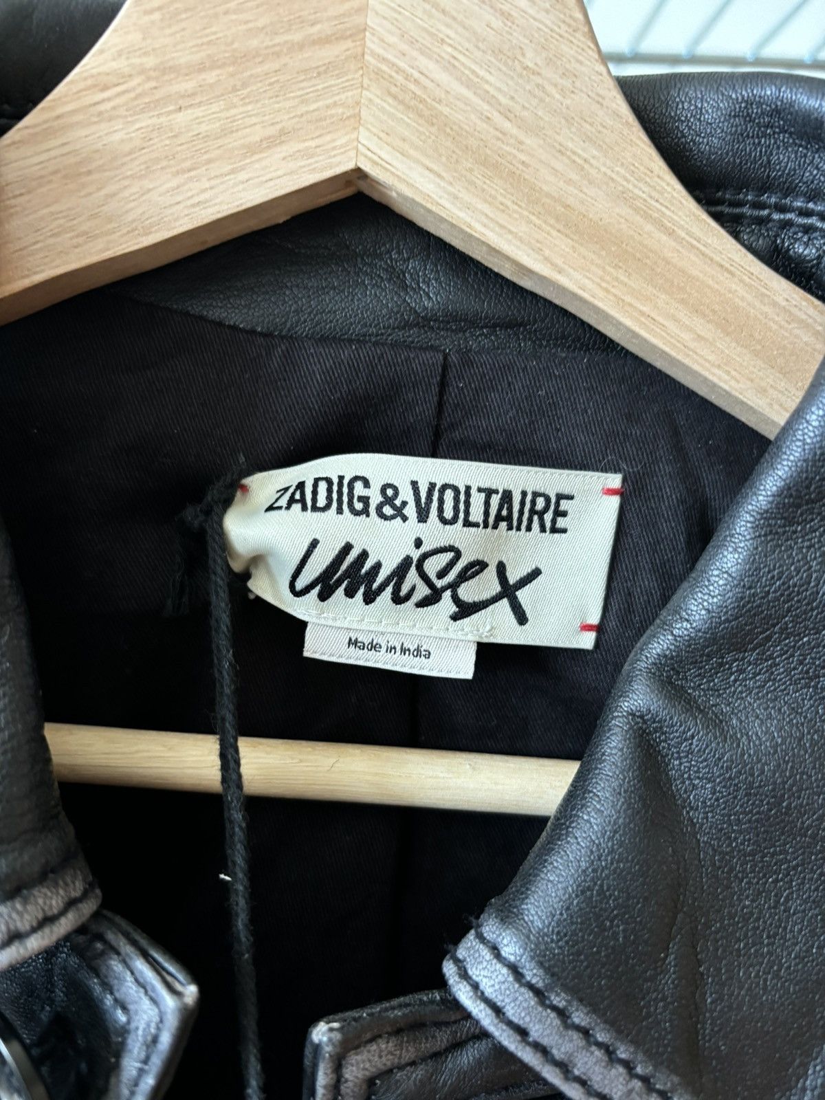 Zadig & Voltaire Zadig & Voltaire Black Vintage Leather Jacket Size XS / US 0-2 / IT 36-38 - 3 Thumbnail