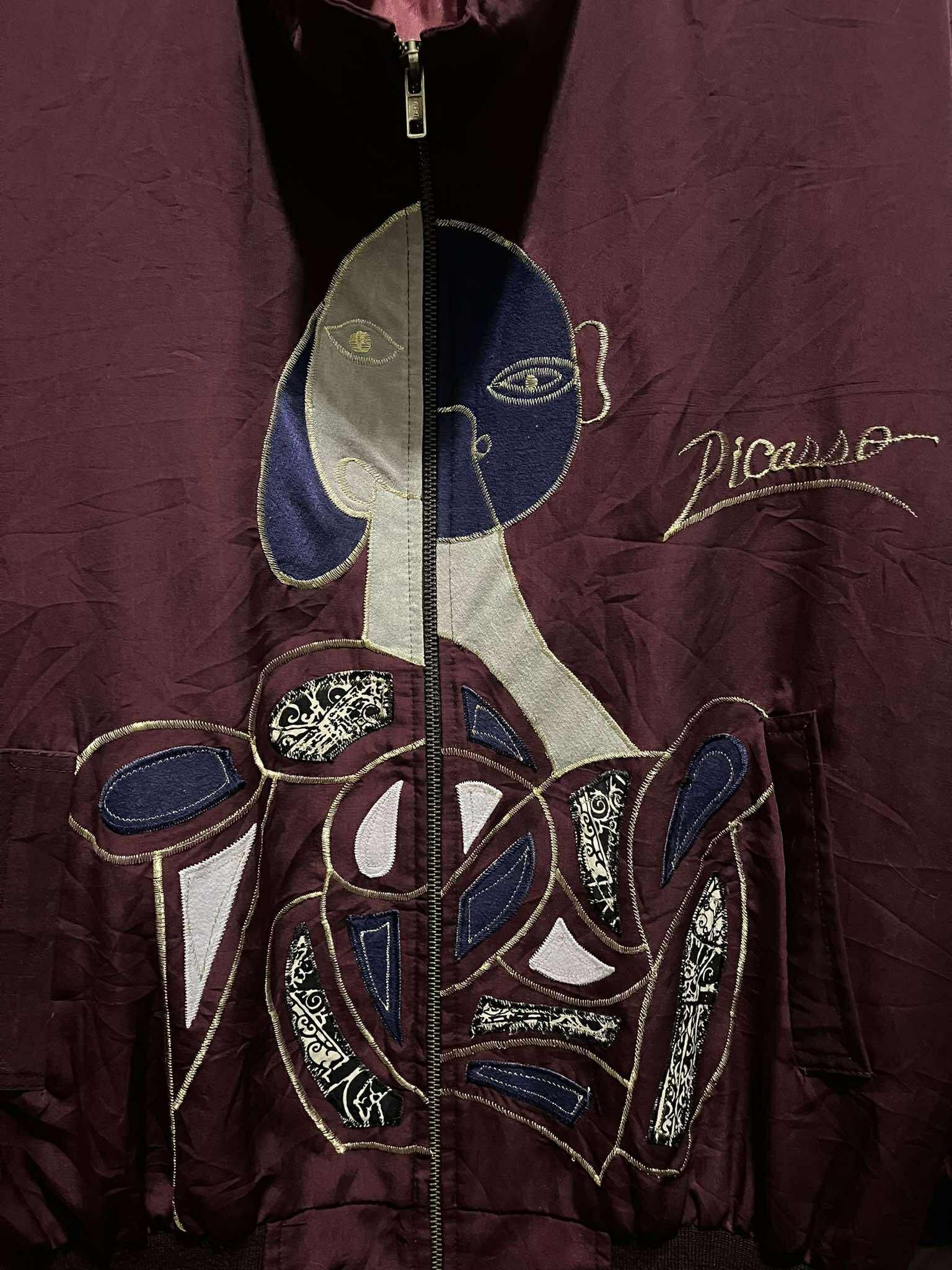 Vintage Picasso Art Embroidered Jacket 90s Size US M / EU 48-50 / 2 - 2 Thumbnail