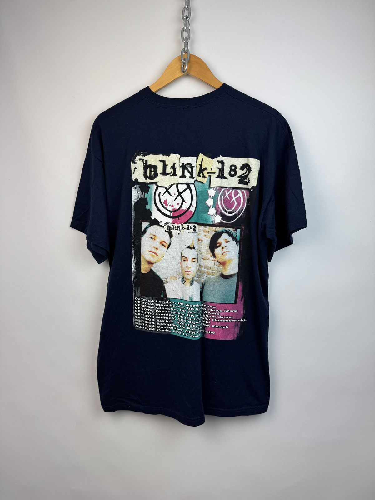 Fruit Of The Loom Vintage 2004 Blink 182 Band Tour Rare T-shirt Rock Size US XL / EU 56 / 4 - 4 Thumbnail