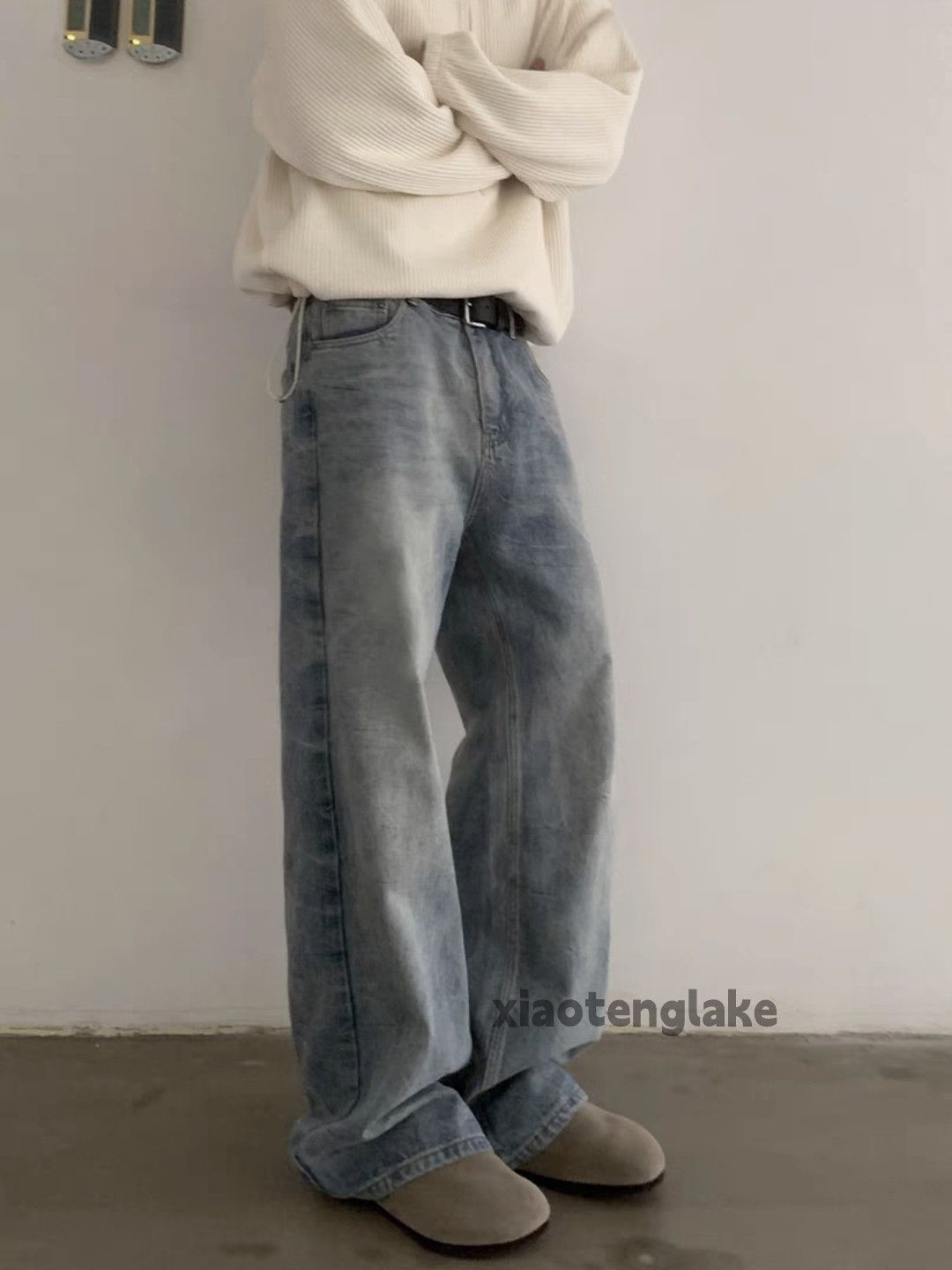 Jean × Vintage washed faded cleanfit yuppie loose baggy y2k jeans Size US 30 / EU 46 - 1 Thumbnail