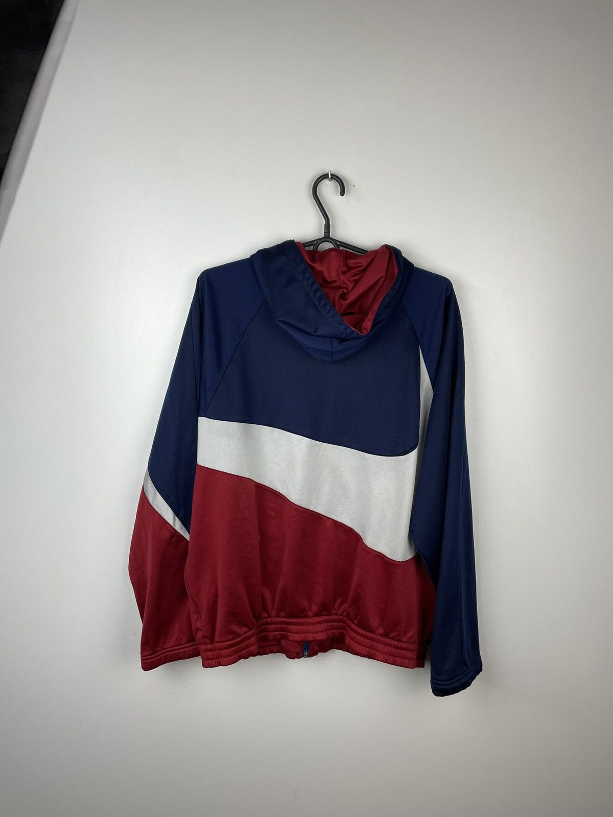 Nike × Vintage Big Swoosh Nike Vintage Zip Hoodie Blue Size M Size US M / EU 48-50 / 2 - 7 Thumbnail