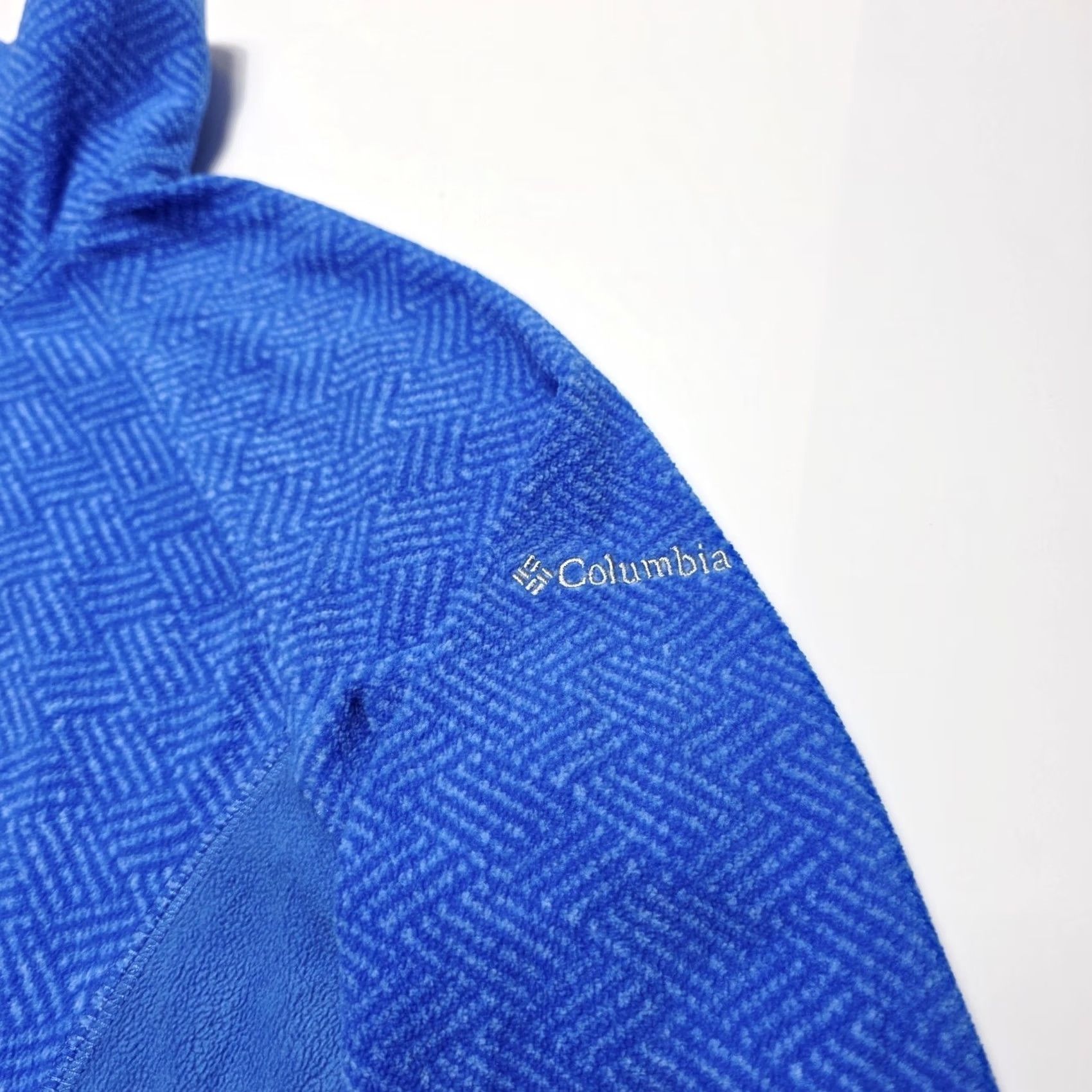 Vintage Columbia Pullover Jacket 1/4 Zip Blue Women Medium Fleece Sweatshirt Size M / US 6-8 / IT 42-44 - 6 Thumbnail