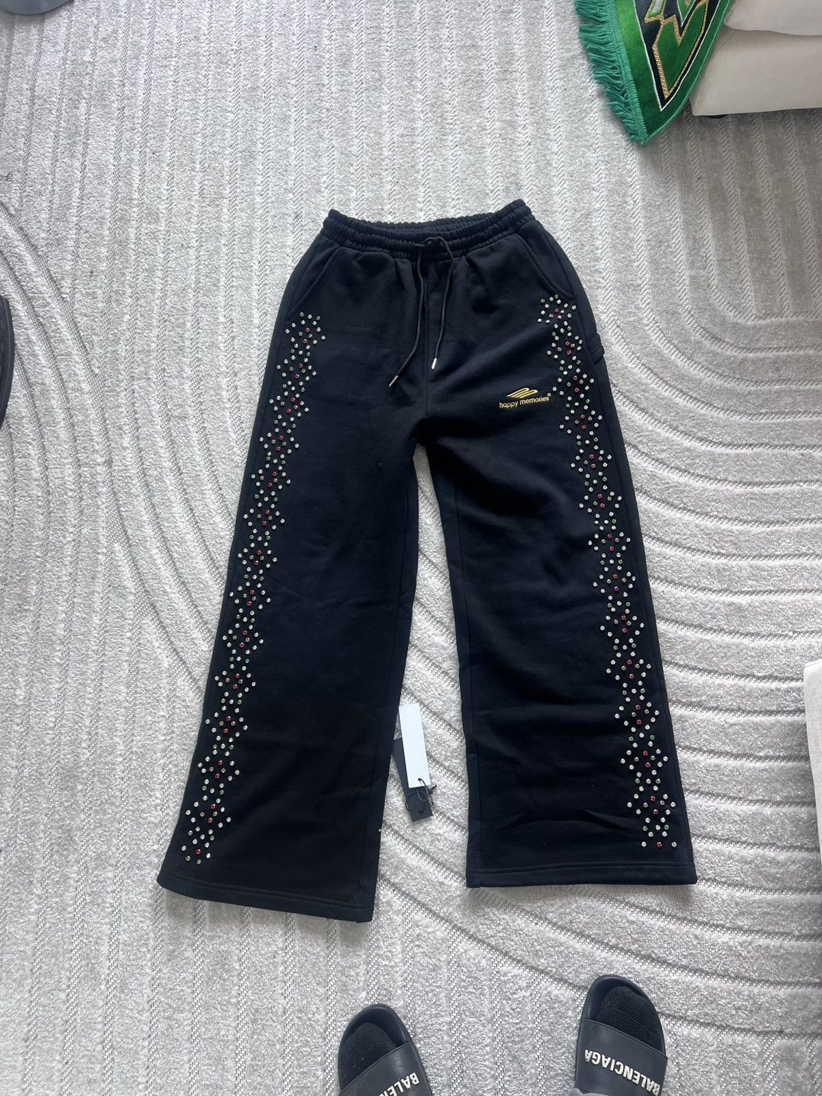 HMDD Hmdd black crystal sweatpants size medium Size US 32 / EU 48 - 1 Thumbnail