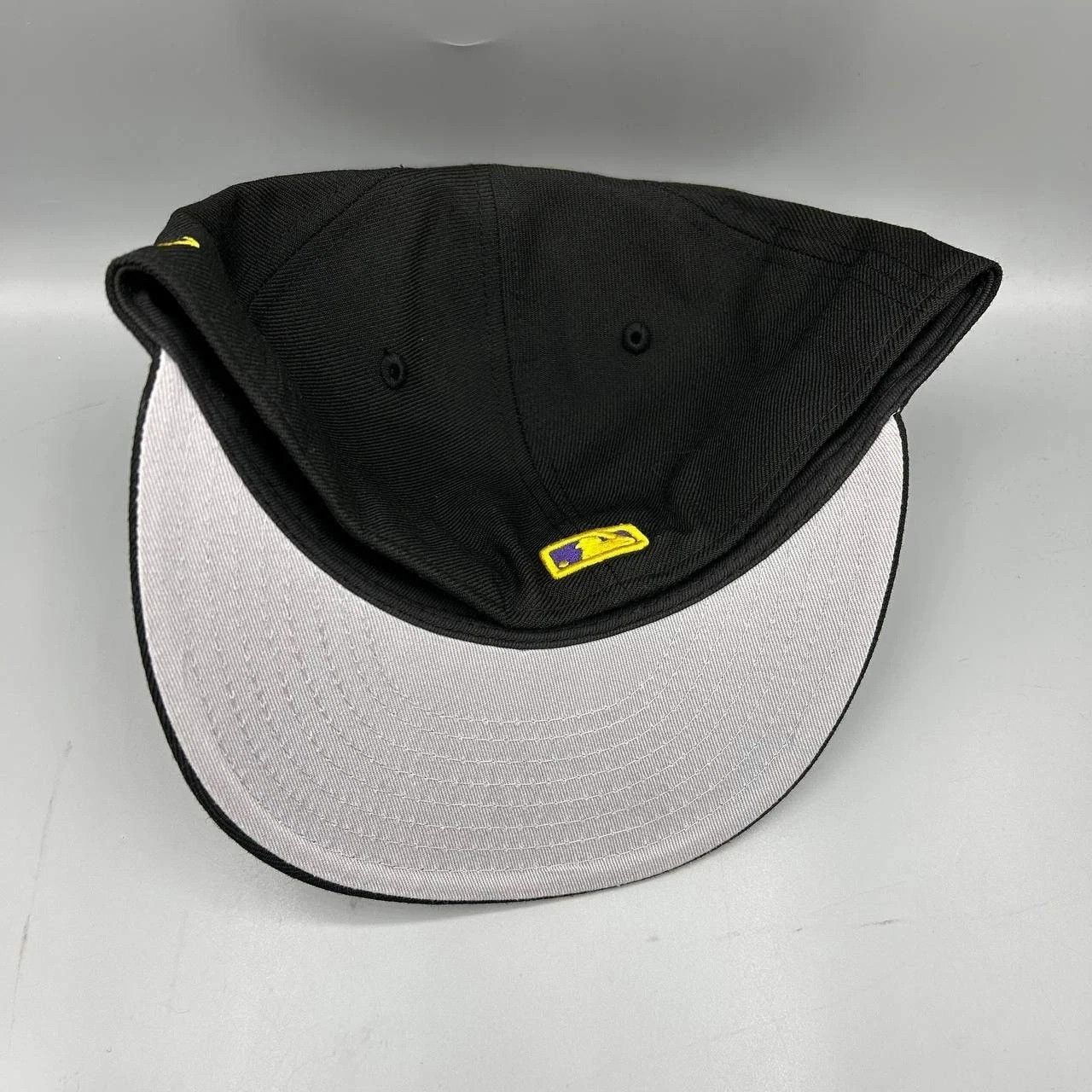 New Era Los Angeles LA Dodgers Hat Men 7 3/8 Black MLB Fitted Wool Size ONE SIZE - 3 Thumbnail