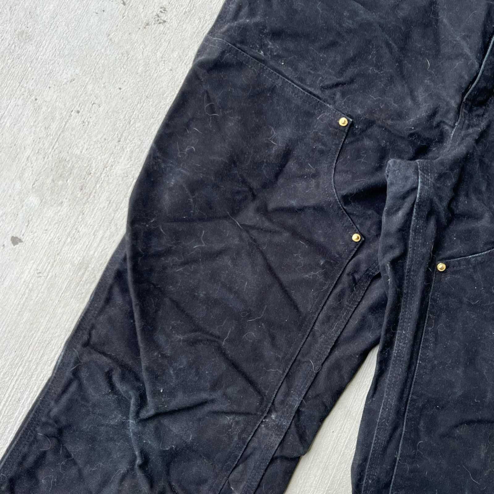 Carhartt × Vintage Carhartt black double knee work wear carpenter pants Size US 31 - 6 Thumbnail