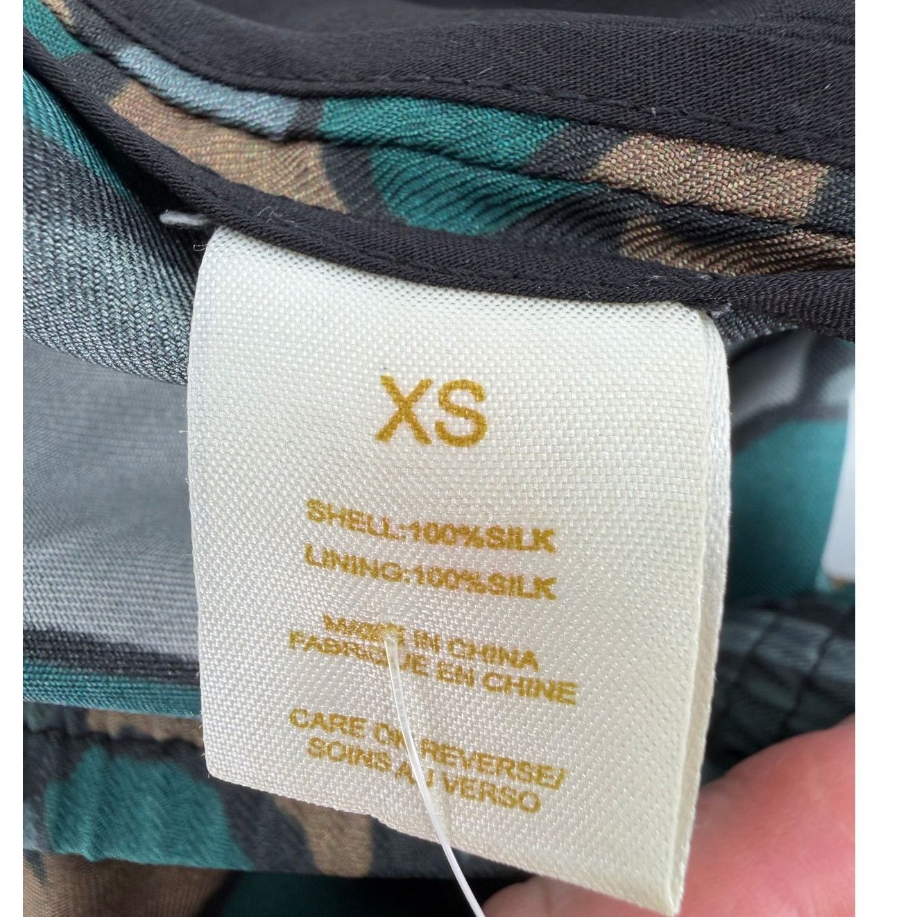 Ronny Kobo Ronny Kobo Camo Floral Army Print Cheran 100% Silk Pants Size 26" / US 2 / IT 38 - 5 Thumbnail