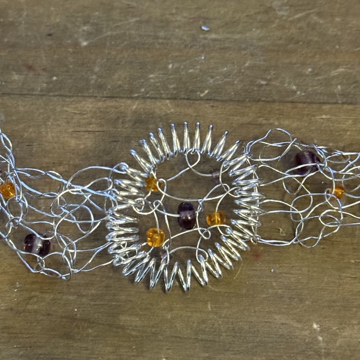 Other Silver tone mesh wire bead choker necklace Size ONE SIZE - 3 Thumbnail