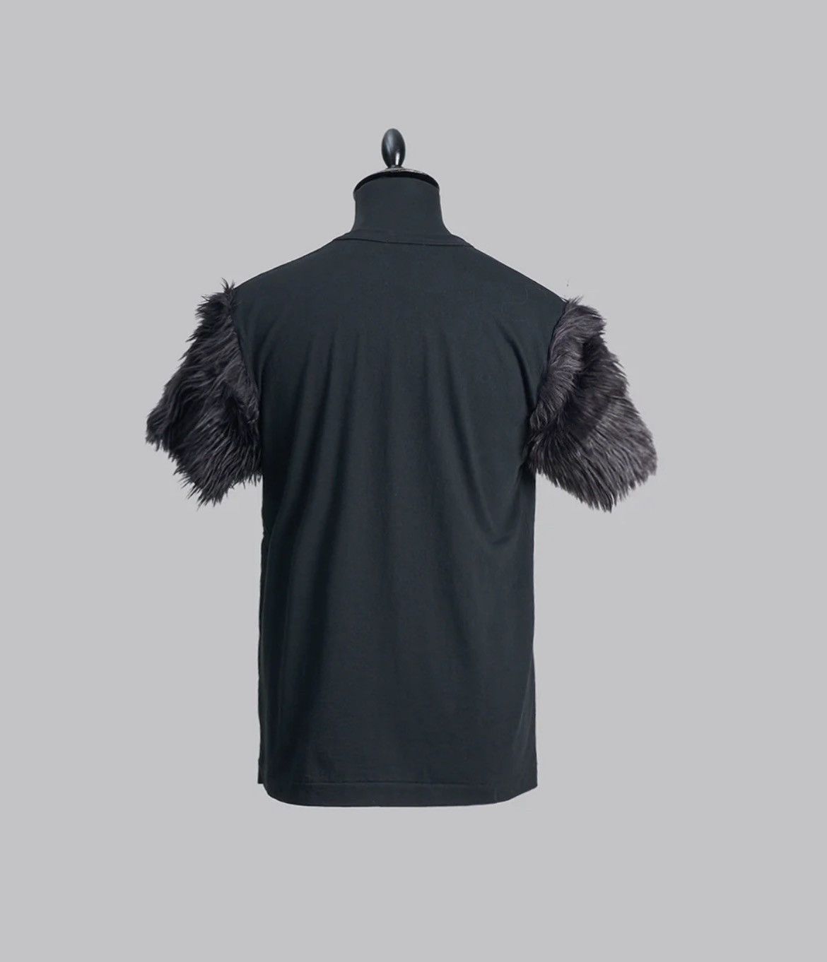 Comme des Garcons Homme Plus FAUX FUR SLEEVES TEE Size US L / EU 52-54 / 3 - 4 Thumbnail