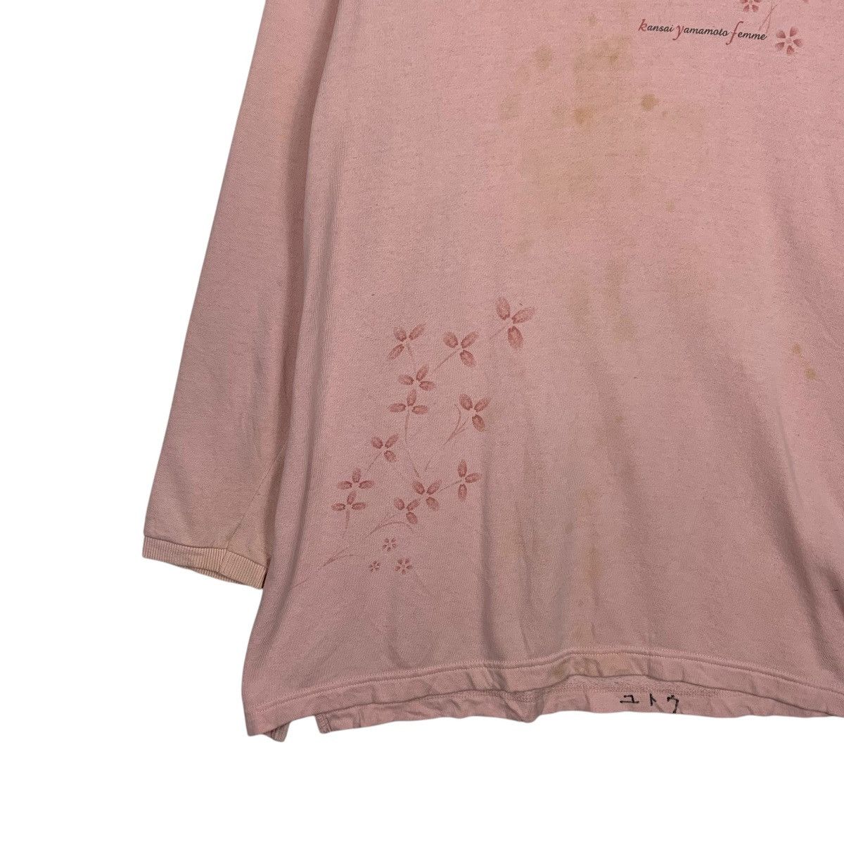 Kansai Yamamoto Kansai Yamamoto Femme Flower Design Sweatshirt Size L / US 10 / IT 46 - 3 Thumbnail