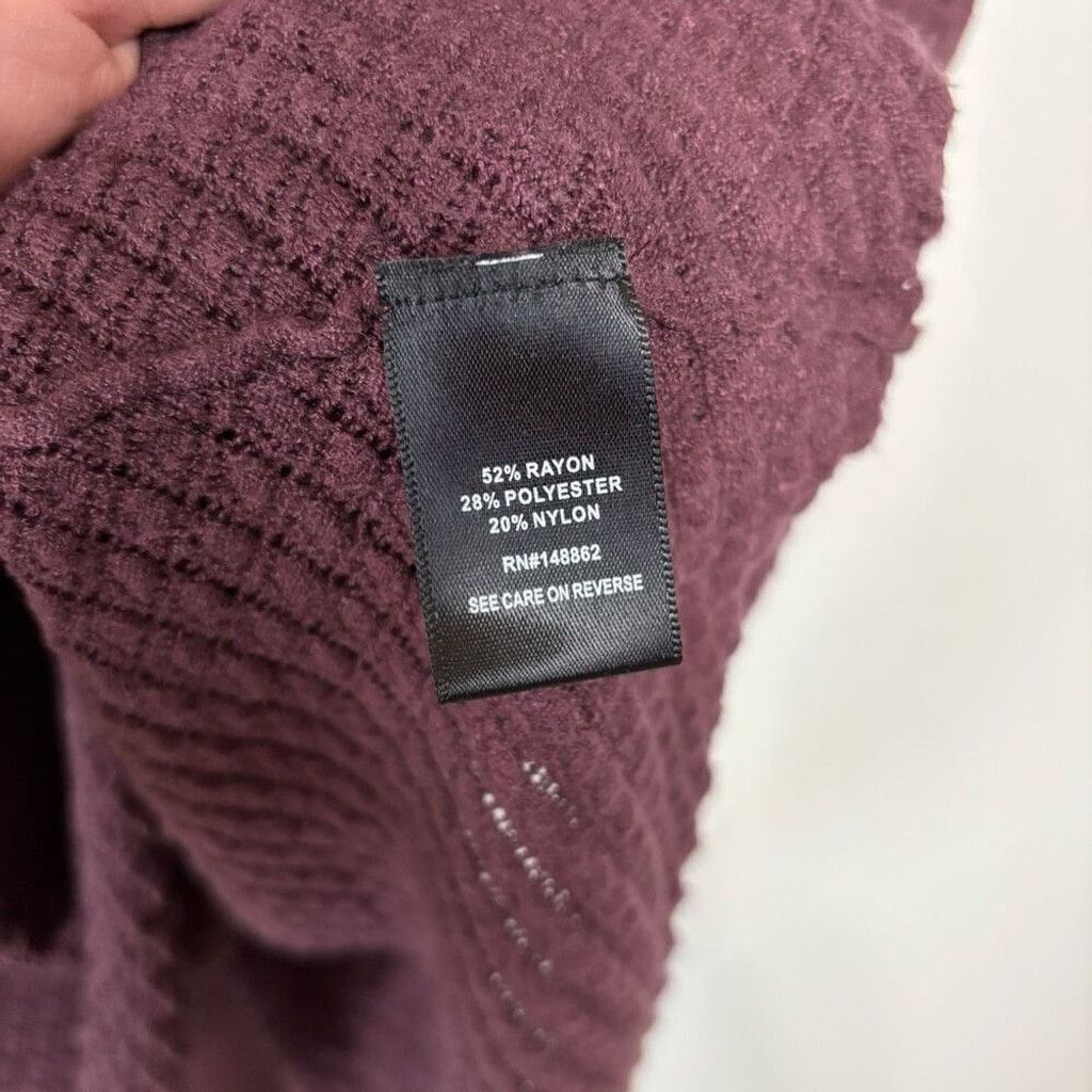 Torrid Torrid Everyday Maroon Soft Pullover Pointelle Knit Sweater Size M / US 6-8 / IT 42-44 - 5 Thumbnail