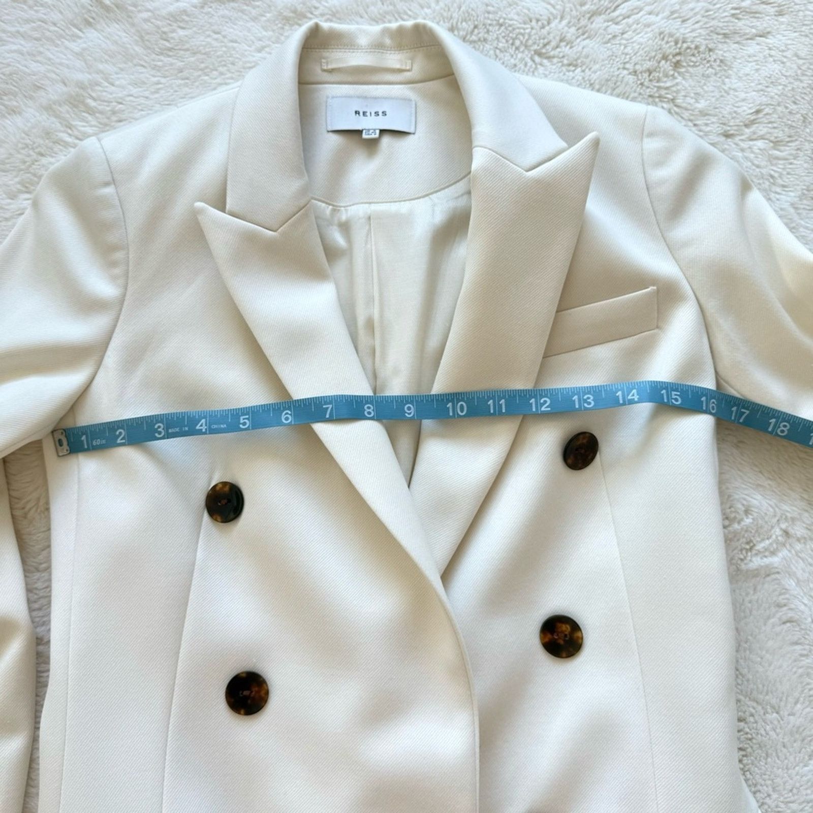 Reiss REISS women white jacket blazer size 2 US Retail 650$ Size XS / US 0-2 / IT 36-38 - 8 Thumbnail
