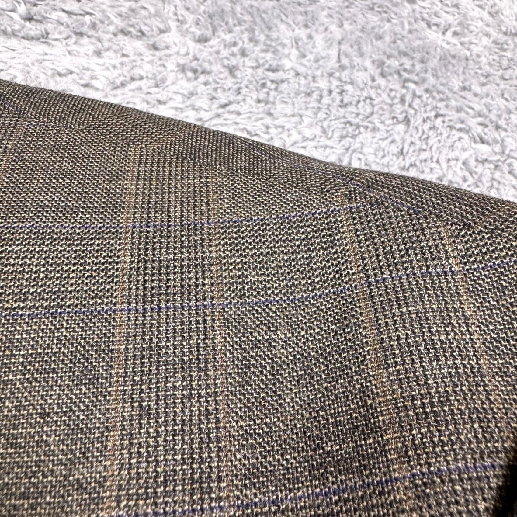 Brooks Brothers Brooks Brothers Mens 43R Suit Set in Brown Wool Stretch Blazer Slacks - 2 Piece Size 46R - 4 Thumbnail