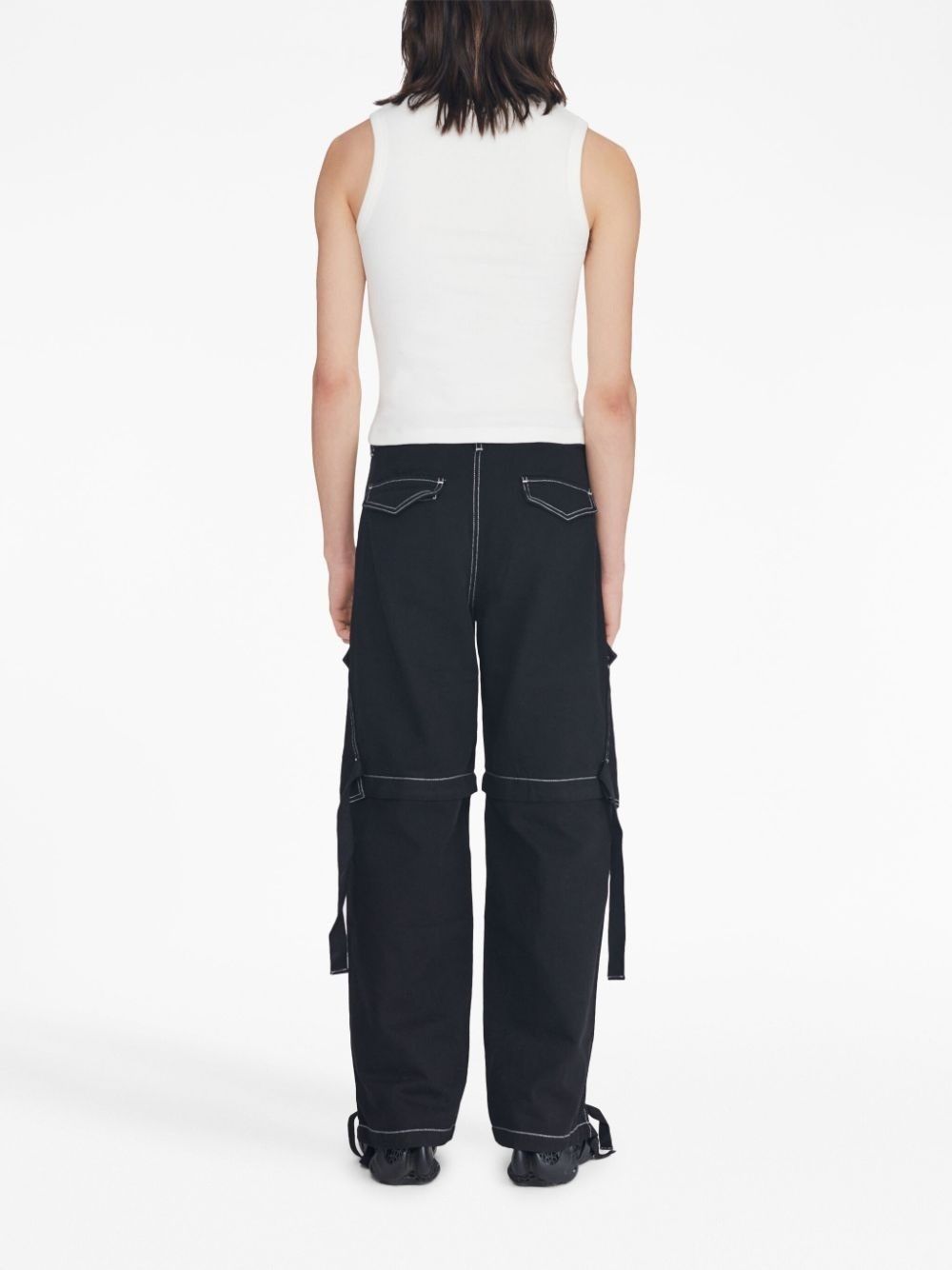 Dion Lee o1mle0325 Denim Parachute Pant in Black Size 29" - 4 Thumbnail