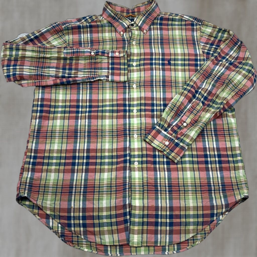 Ralph Lauren Ralph Lauren Men XL Green Plaid Button Up Shirt * User: Ralph Lauren Men XL Green Plaid Button Up Shirt * Size 46R - 1 Thumbnail