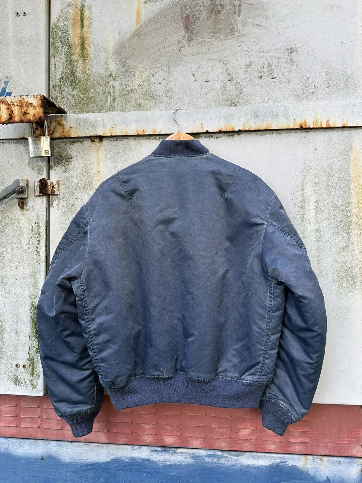 Vintage 🪖Vintage Faded MA-1 Man Intermediate Bomber Jacket Size US M / EU 48-50 / 2 - 8 Thumbnail