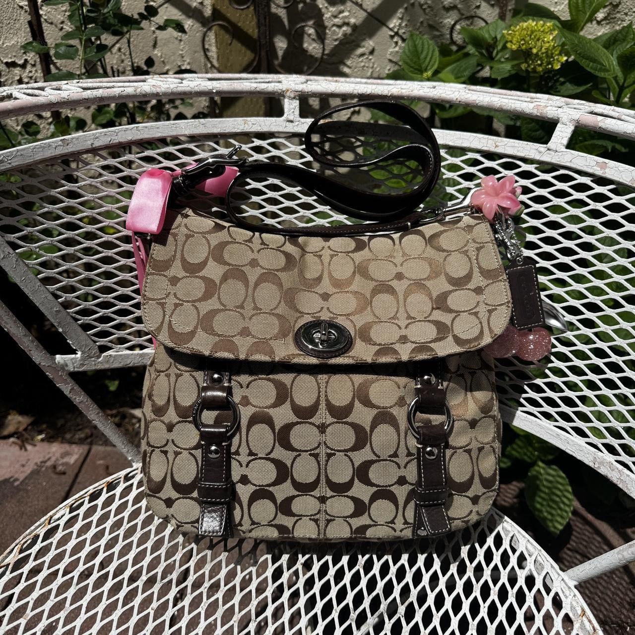 Coach Y2K Coach Monogramed Messenger Bag Size ONE SIZE - 1 Thumbnail