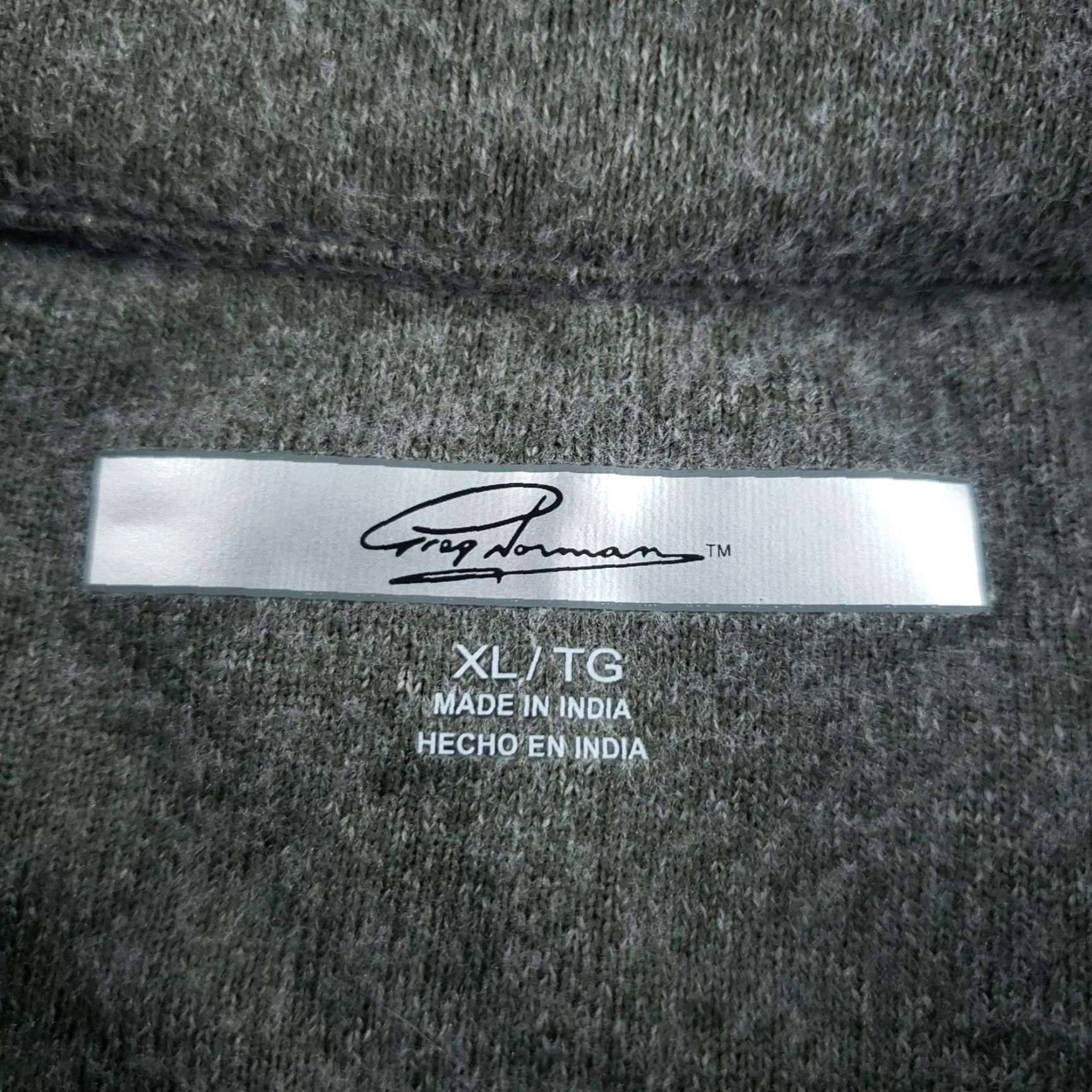 Vintage Greg Norman Men's Sweater Gray XL 1/4 Zip Long Sleeve Mock Neck Casual Golf Walking Lightweight Size US XL / EU 56 / 4 - 5 Thumbnail