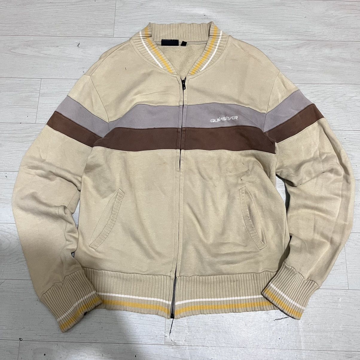 Quicksilver 2000s Quicksilver zipper up sweatshirt Size US L / EU 52-54 / 3 - 1 Thumbnail