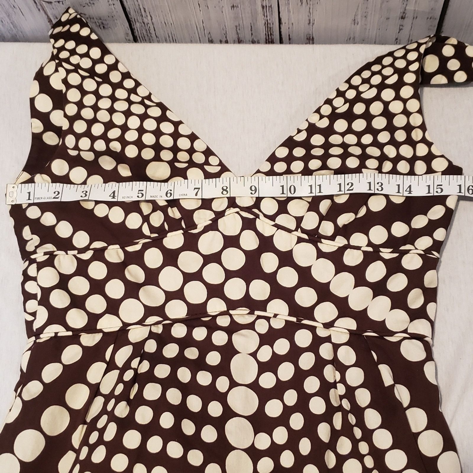 Other Milly of New York Mini Dress Brown polka-dots. Sz 2. Cotton Size XS / US 0-2 / IT 36-38 - 8 Thumbnail
