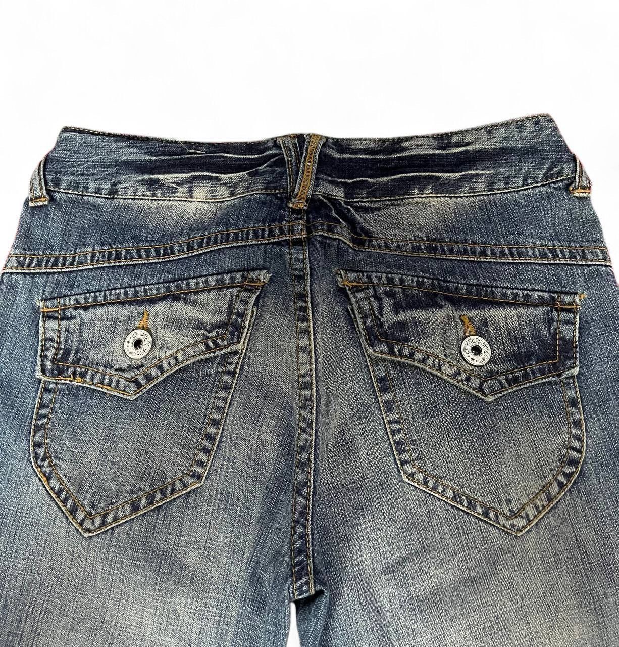 Tornado Mart Flare Colza Jeans baggy distressed clawn mark mud wash jean Size US 28 / EU 44 - 12 Thumbnail