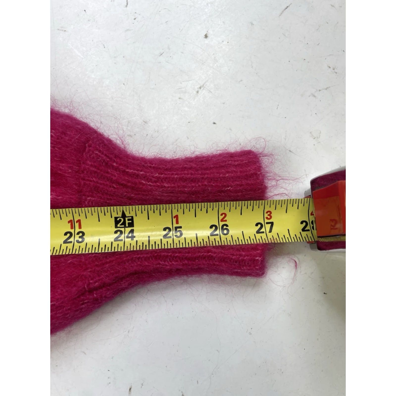 Vintage Sezane Sweater Knit Women’s S Pink Mohair Wool Polyamide Mock Neck Long Sleeve Pullover Knit Solid Button Vintage No Size S / US 4 / IT 40 - 5 Thumbnail