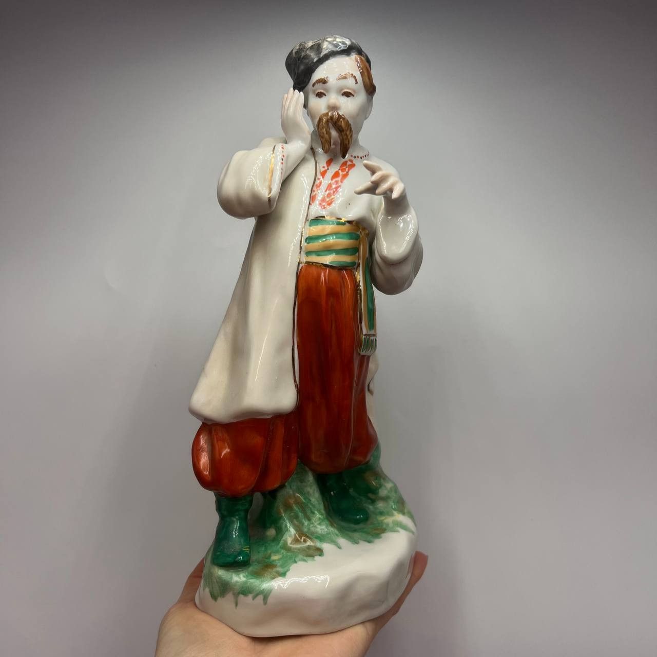 1970 Vintage Collectible Porcelain Figure Statue Man 25 cm