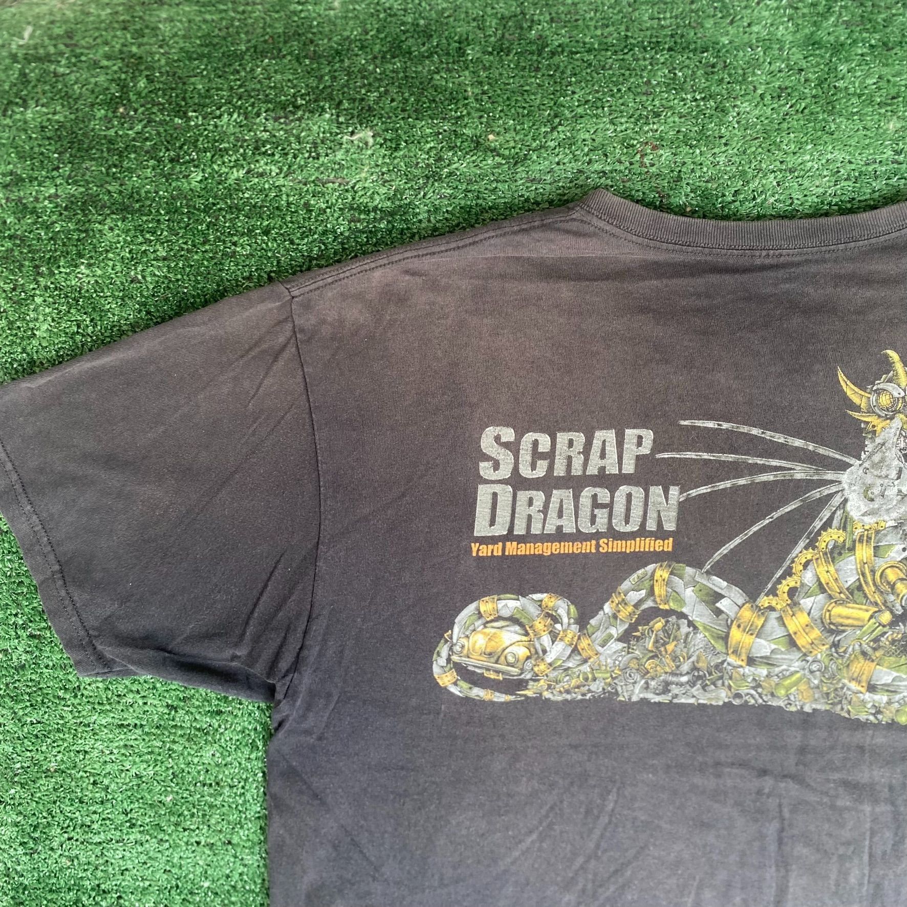 Japanese Brand Vintage Y2K Robot Dragon Shirt Grunge Punk Workwear Tee Size US XL / EU 56 / 4 - 2 Thumbnail