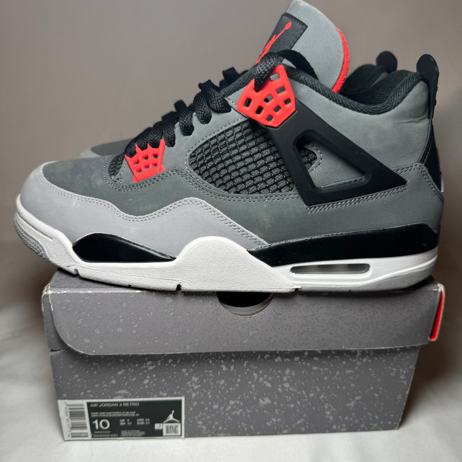 Jordan Brand × Nike Size 10 - Nike Air Jordan 4 Retro Infrared Men's Shoes Size US 10 / EU 43 - 11 Thumbnail