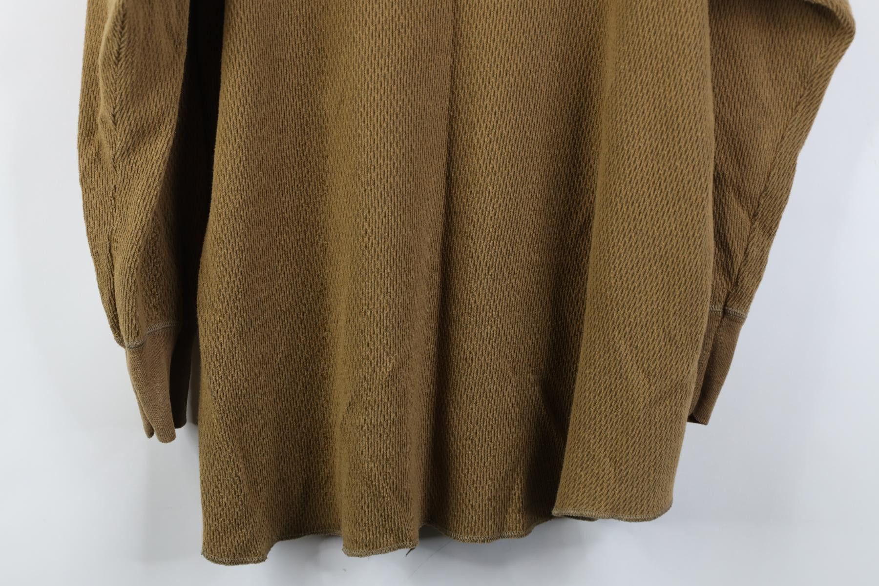 Vintage Vintage 90s Streetwear Thermal Waffle Knit T-Shirt Breen Size US XL / EU 56 / 4 - 9 Thumbnail