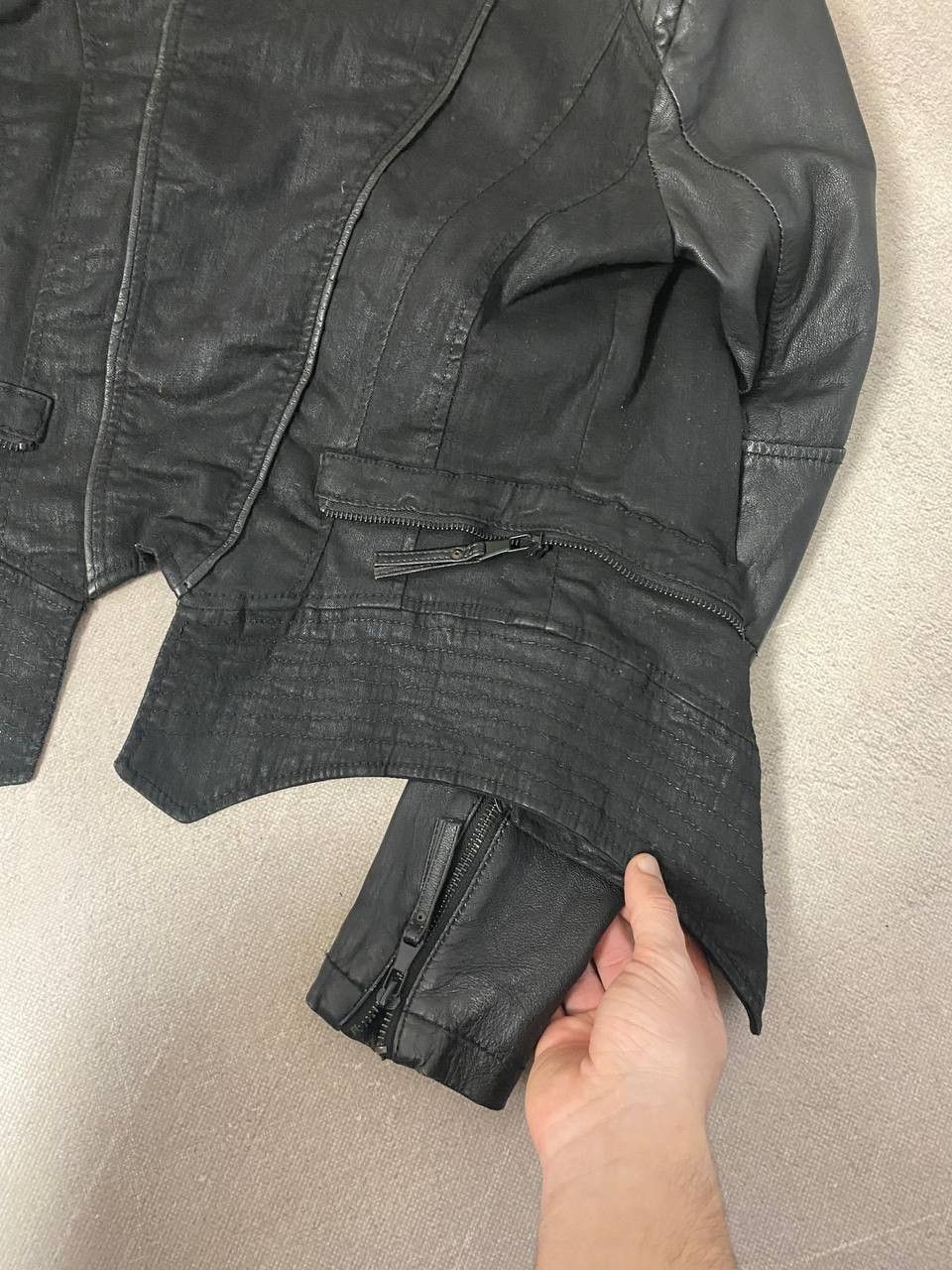 If Six Was Nine Leather Avant Garde Rick Owens style Faded Cropped jacket Size M / US 6-8 / IT 42-44 - 11 Thumbnail