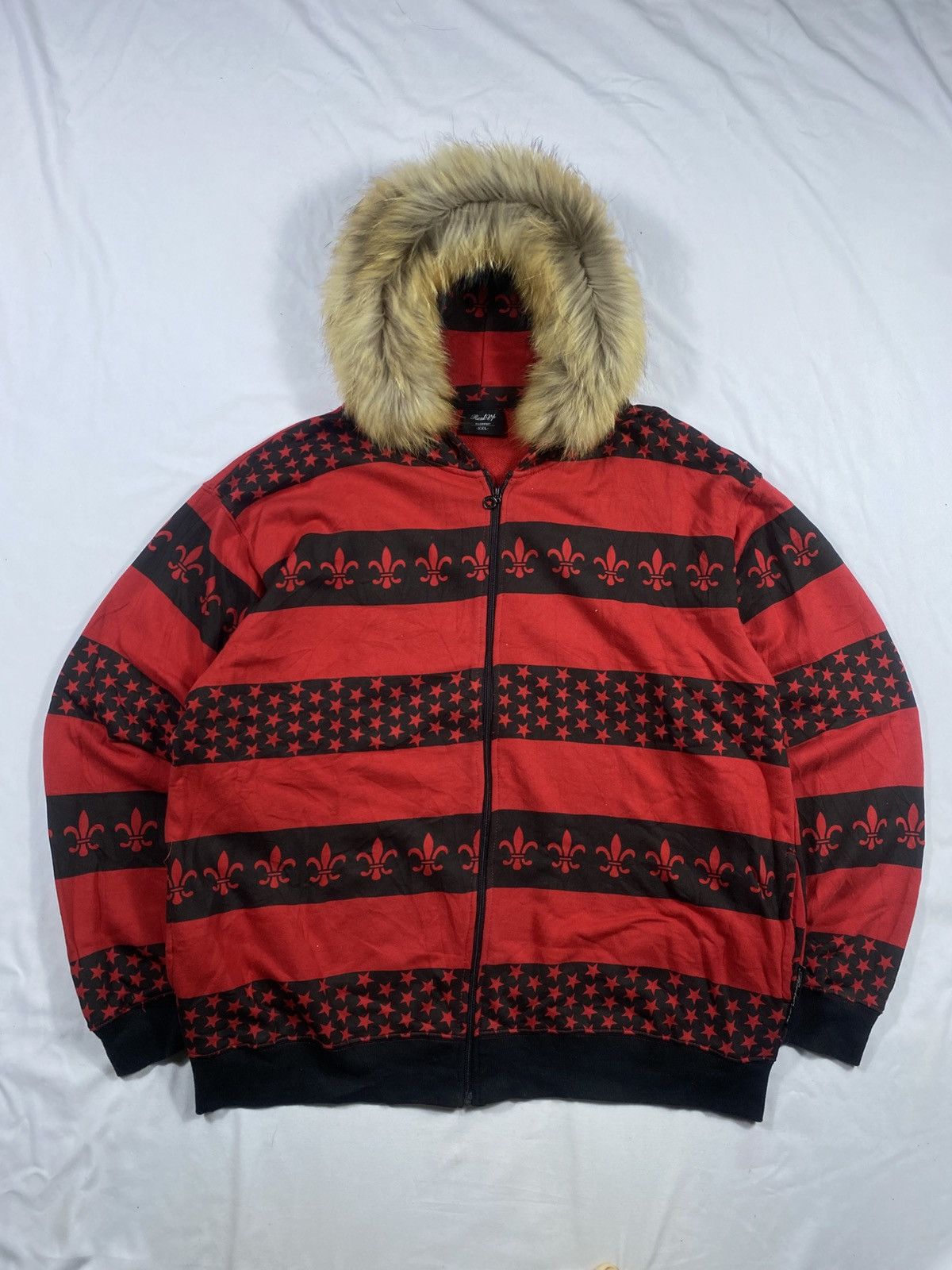 If Six Was Nine Japanese Rank Up Stripe Star Zip Fur lgb ifsix Hoodie Size US XXL / EU 58 / 5 - 1 Thumbnail