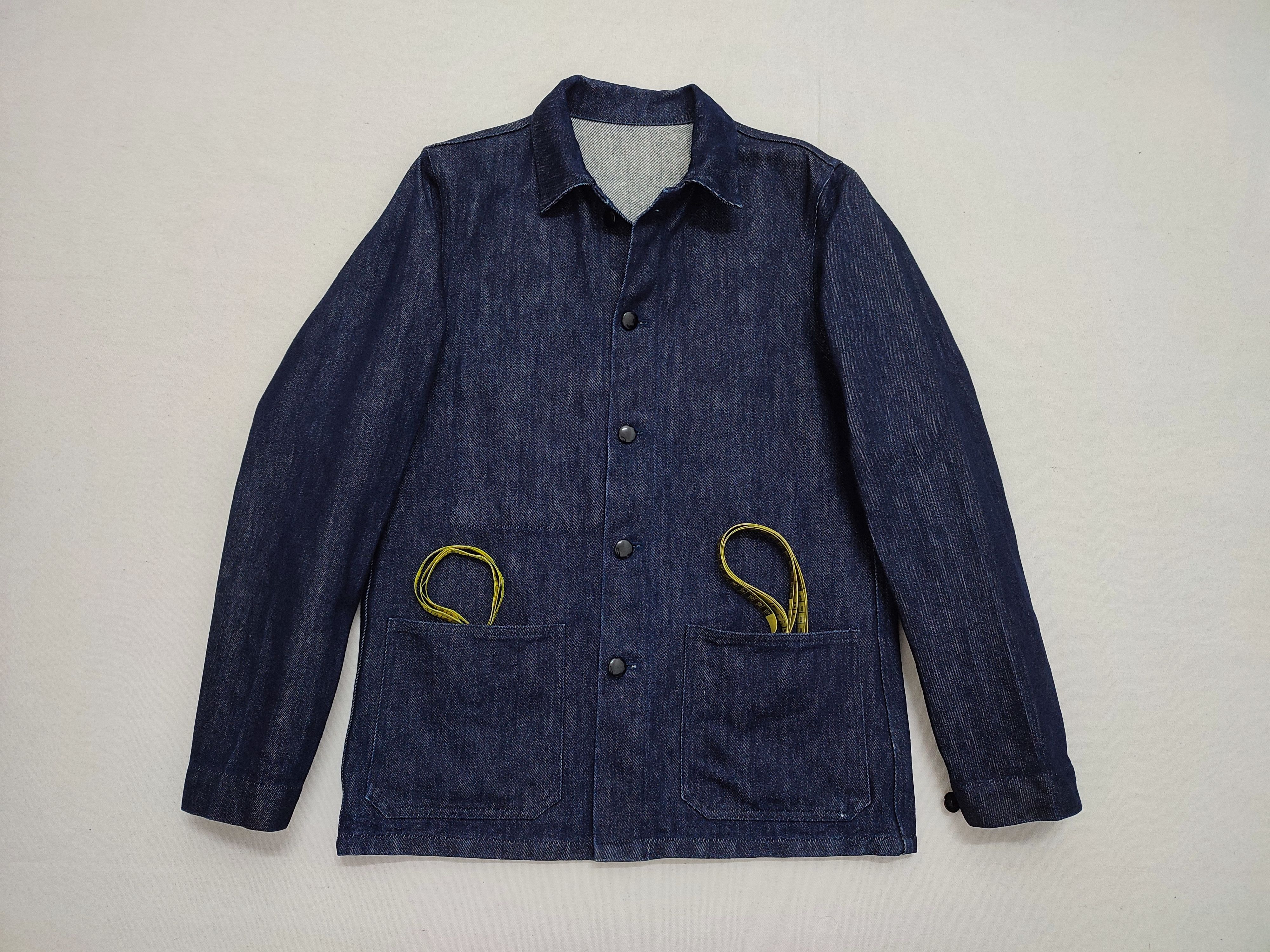 Yohji Yamamoto Yohji Yamamoto Against All Risks Denim Workwear Jacket Size US M / EU 48-50 / 2 - 2 Thumbnail