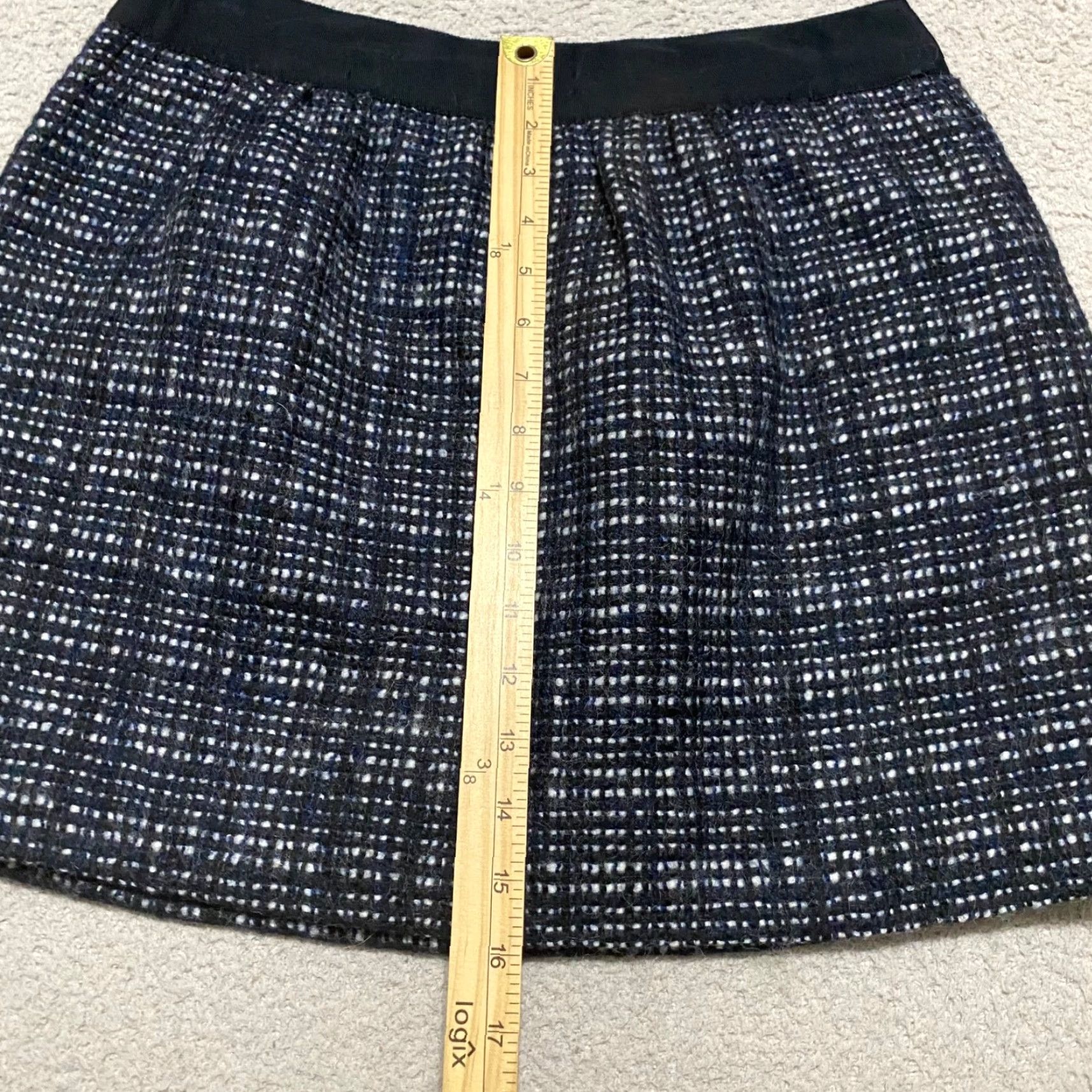 J.Crew J. Crew Skirt sz 6 Multicolor Plaid Tweed Wool Blend Mini Pockets Lined Womens Size 28" / US 6 / IT 42 - 8 Thumbnail