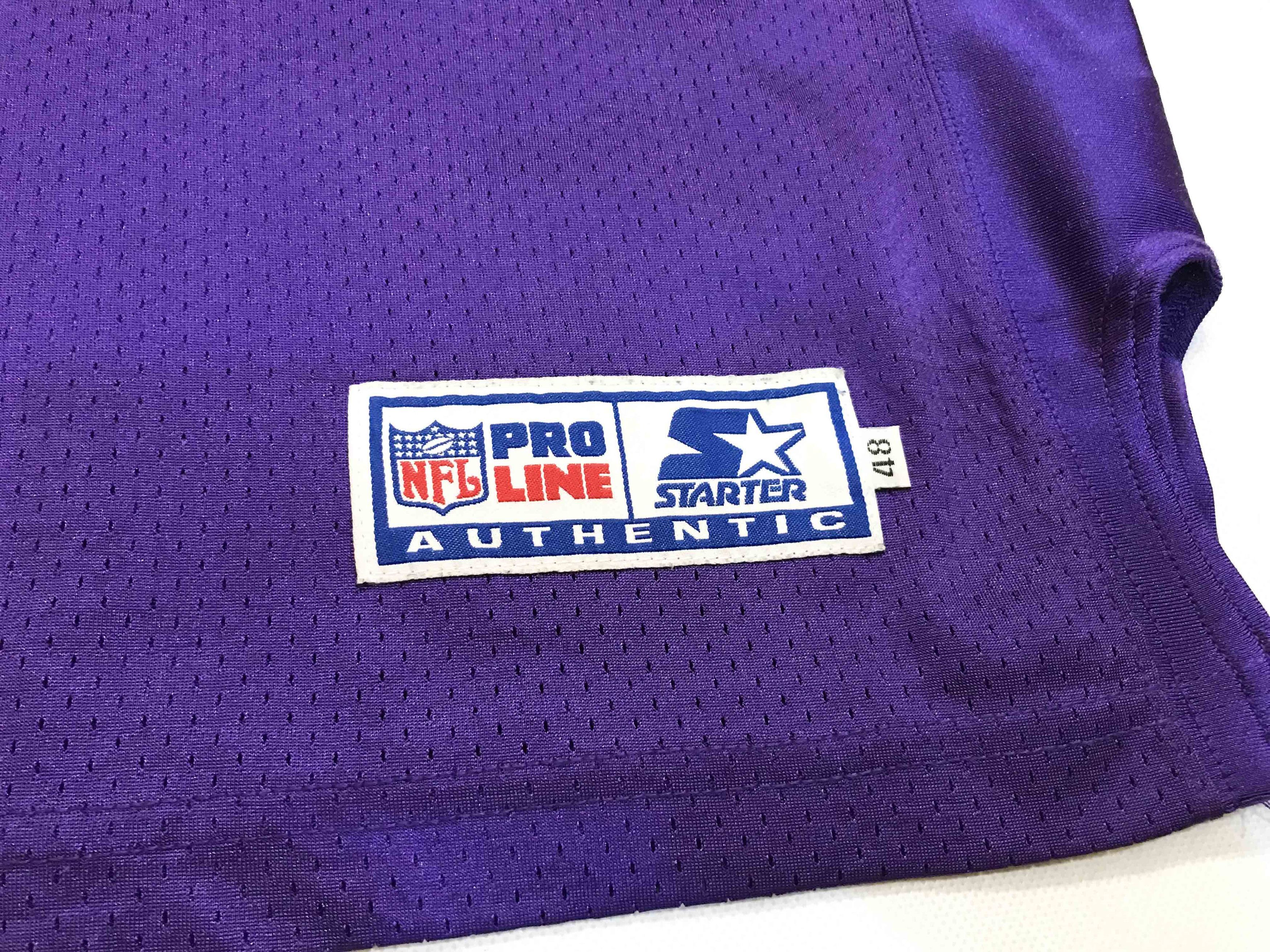 NFL × Starter × Vintage Vintage Starter NFL Minnesota Vikings WARREN MOON #1 Jersey Size US L / EU 52-54 / 3 - 4 Thumbnail