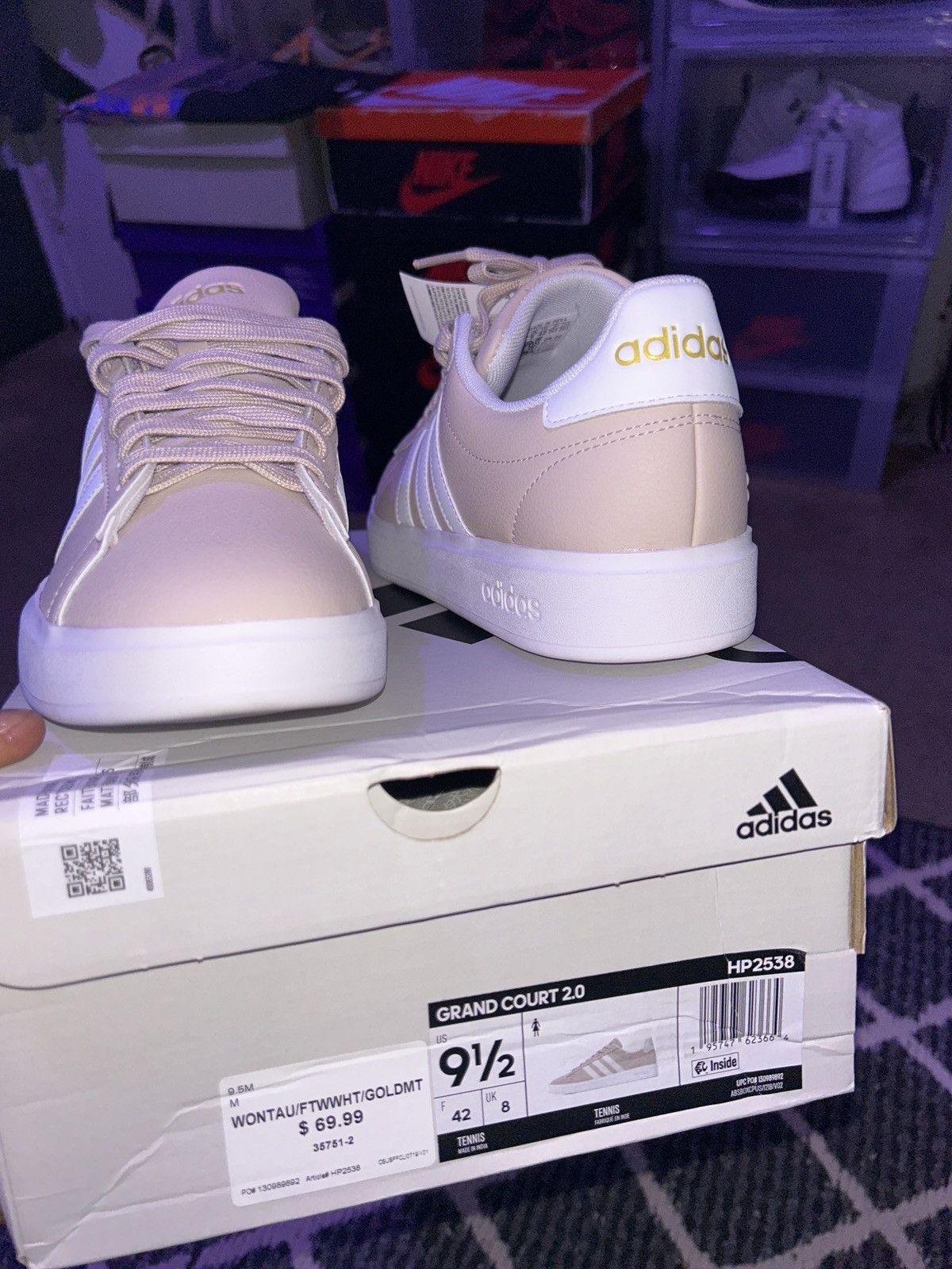 Adidas Hp2538 Grand Court 2.0 Size US 9.5 / IT 39.5 - 1 Thumbnail