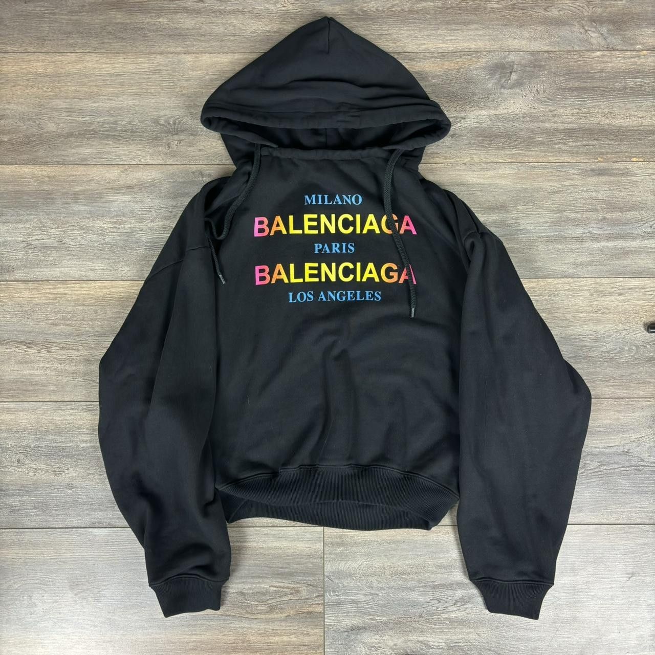 Balenciaga cropped city hoodie