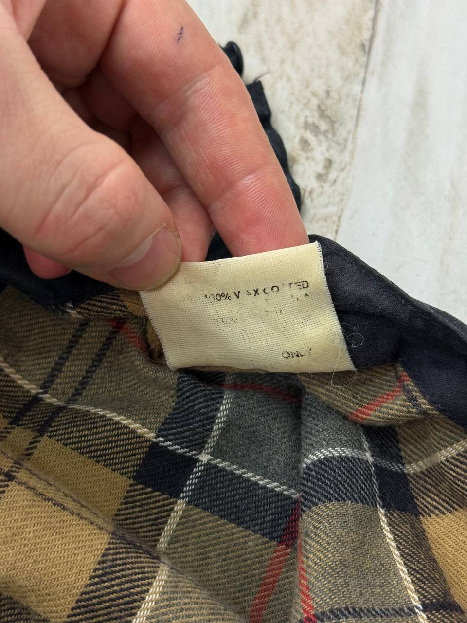 Vintage Barbour Wax Jacket Waterproof Coat Black Men Size 38