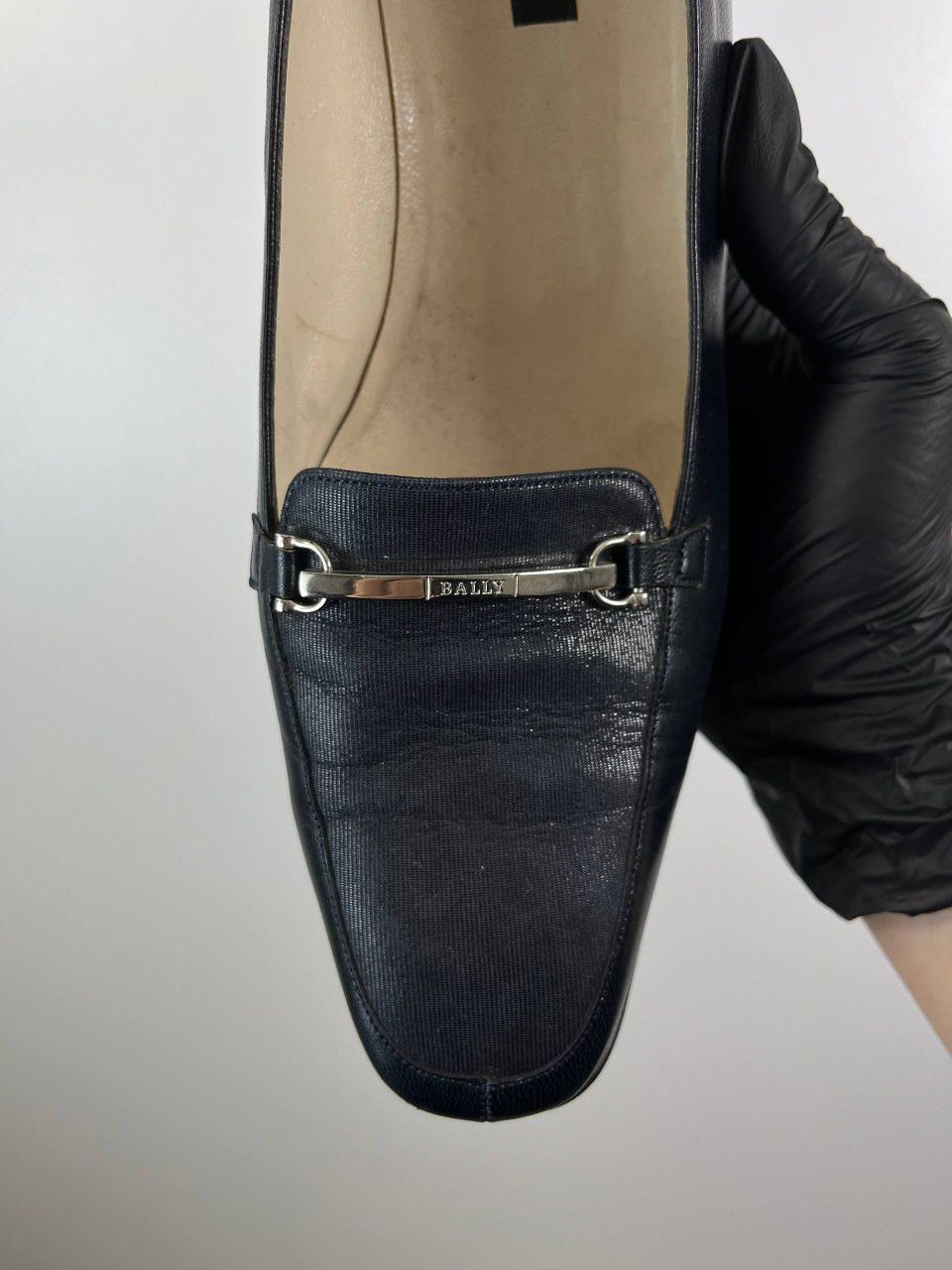 Bally Bally Women Loafers Black Leather Square Size 37.5 Size US 7.5 / IT 37.5 - 5 Thumbnail