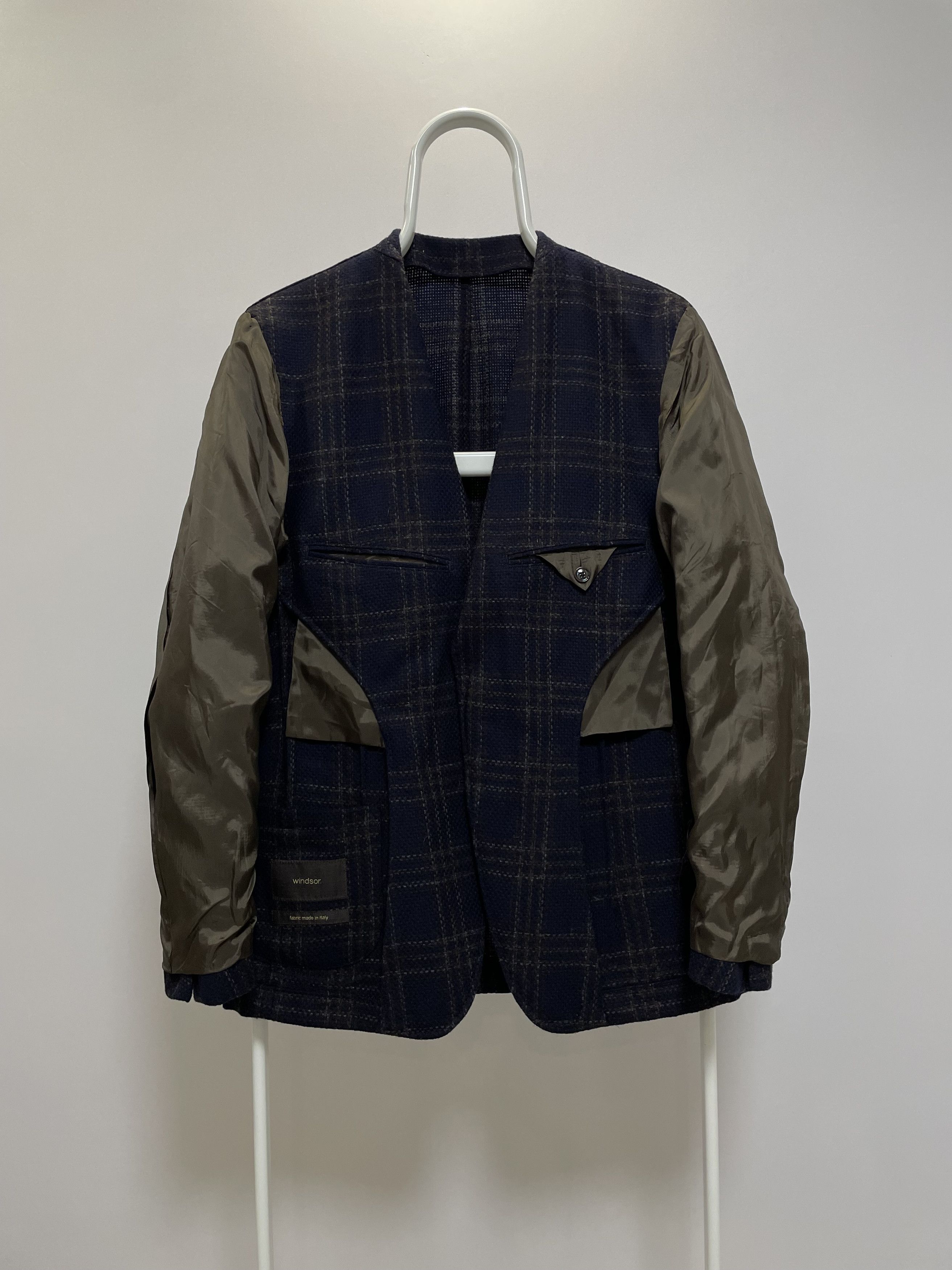 Other Windsor Giro Blazer Jacket Check Plaid Sport Coat Wool EU48 Size 38R - 4 Thumbnail