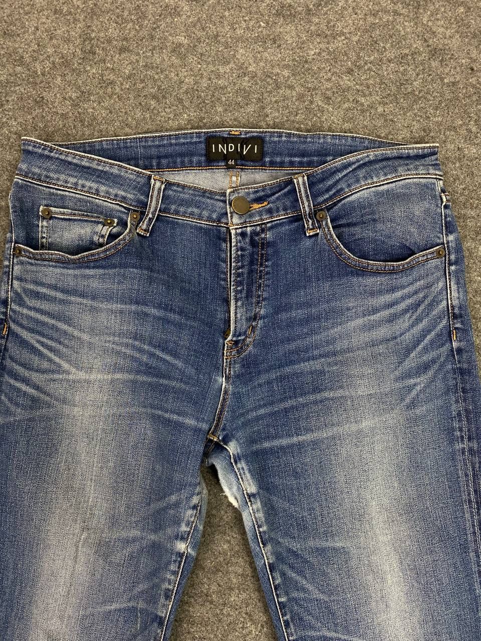 Japanese Brand indivi japanese brand skinny distressed denim Size 34" / US 12 / IT 48 - 5 Thumbnail